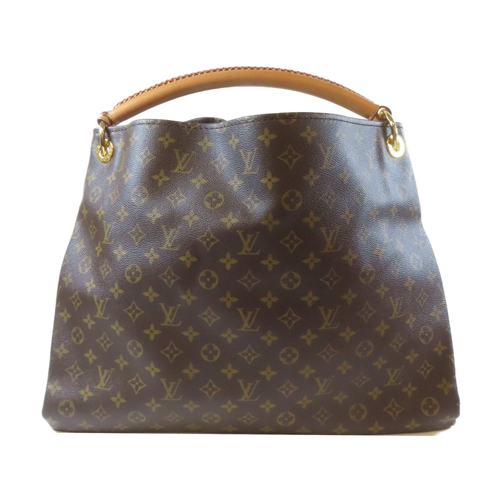 LOUIS VUITTON Monogram Artsy GM金扣肩背袋啡色