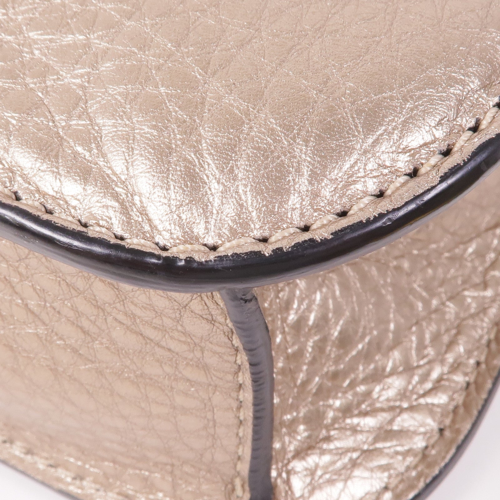 Valentino 牛皮皮革Chain Shoulder金扣鏈帶肩背袋