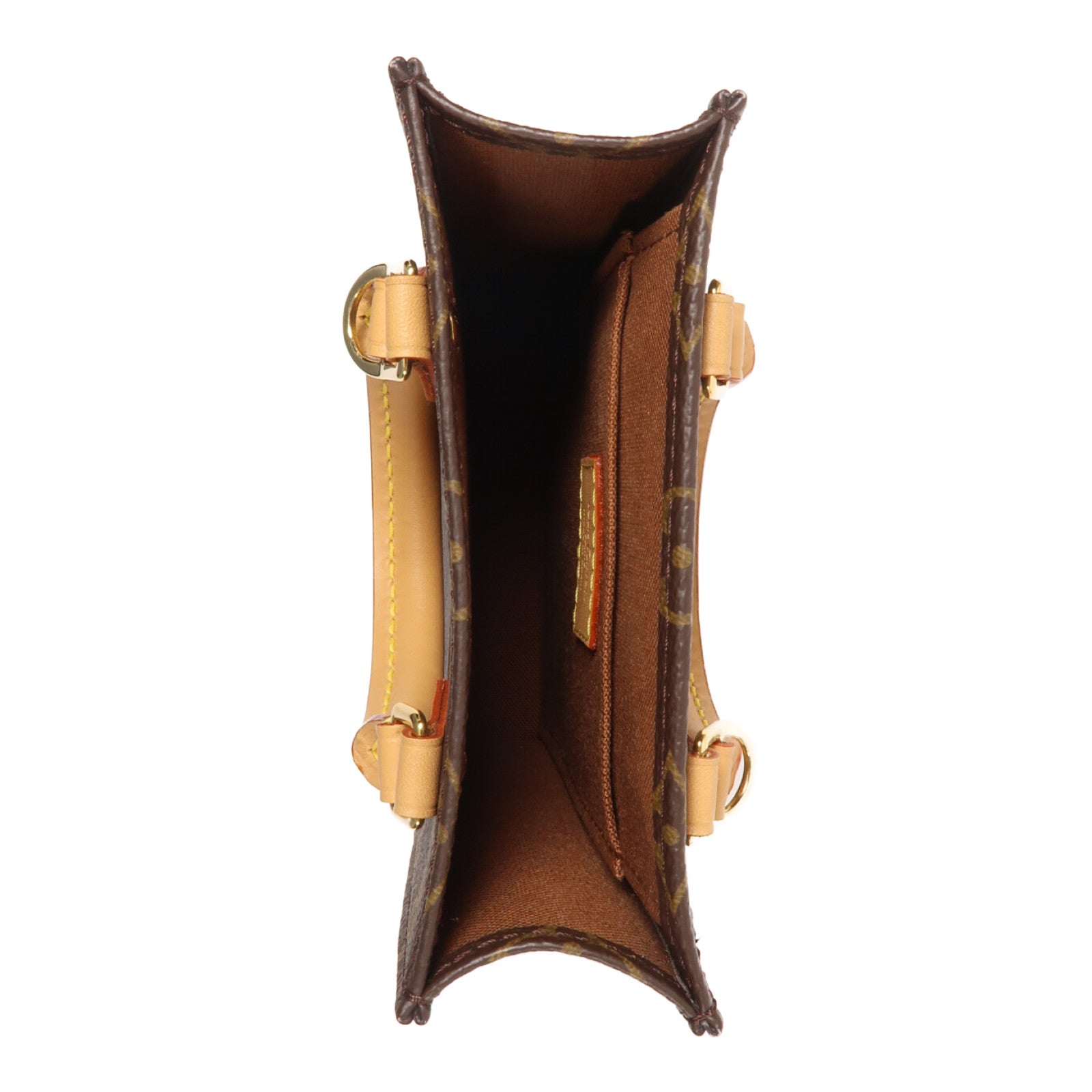LOUIS VUITTON 【激減優惠】Monogram Petit Sac Plat金扣手挽肩背兩用袋
