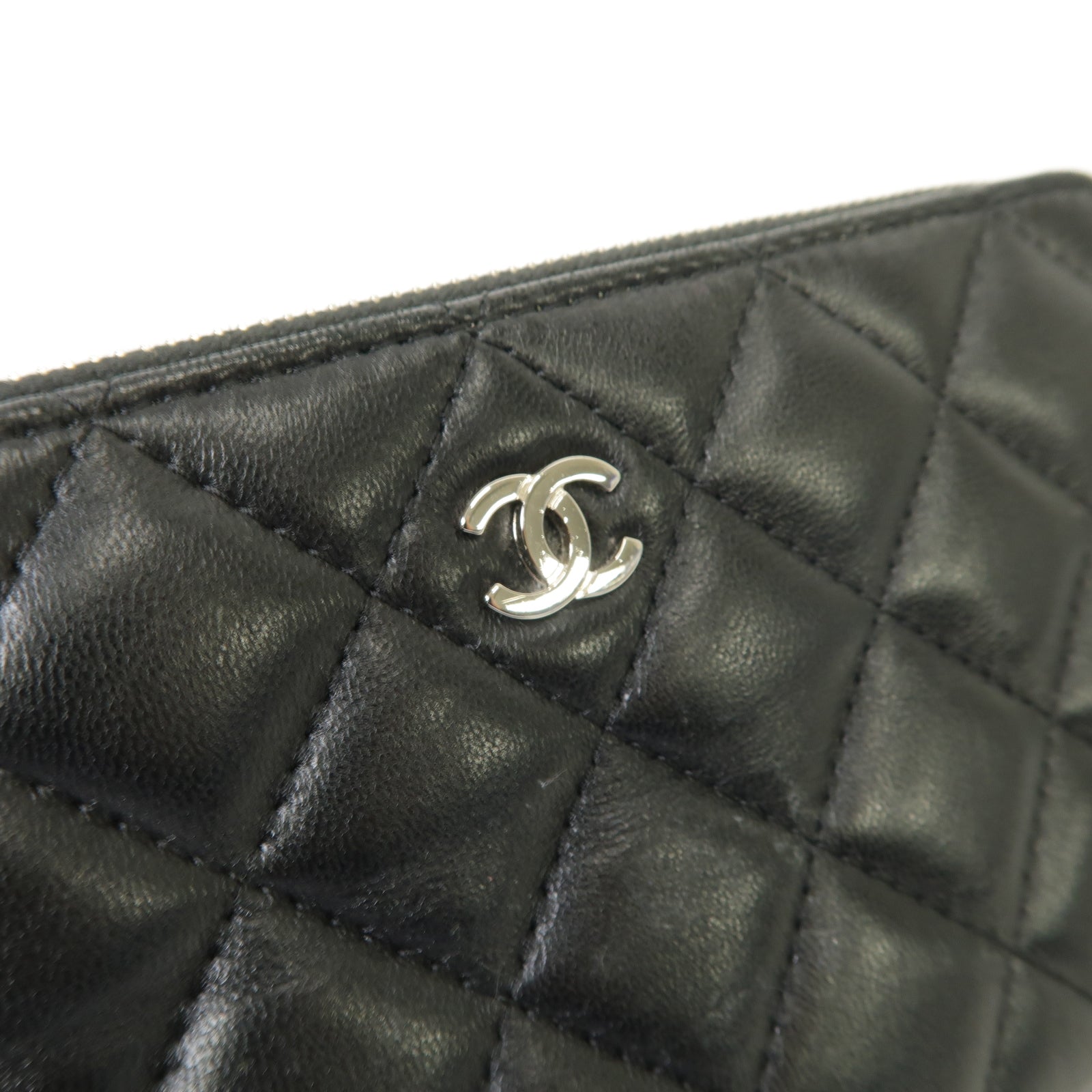 CHANEL 【激減優惠】菱格羊皮皮革Chain Shoulder Bag銀扣鏈帶肩背袋黒色