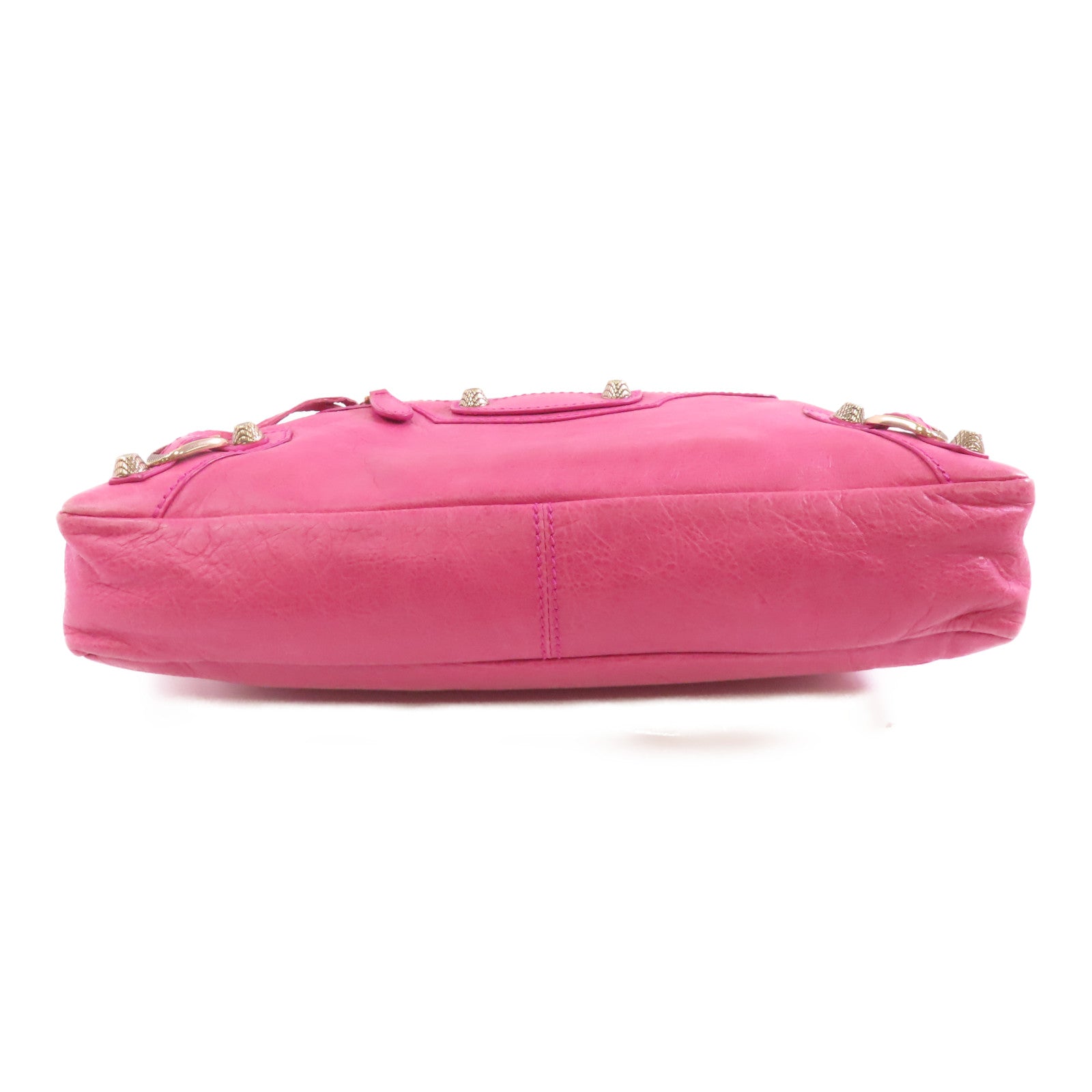 BALENCIAGA 羊皮皮革Hand Bag金扣手挽肩背兩用袋粉紅色