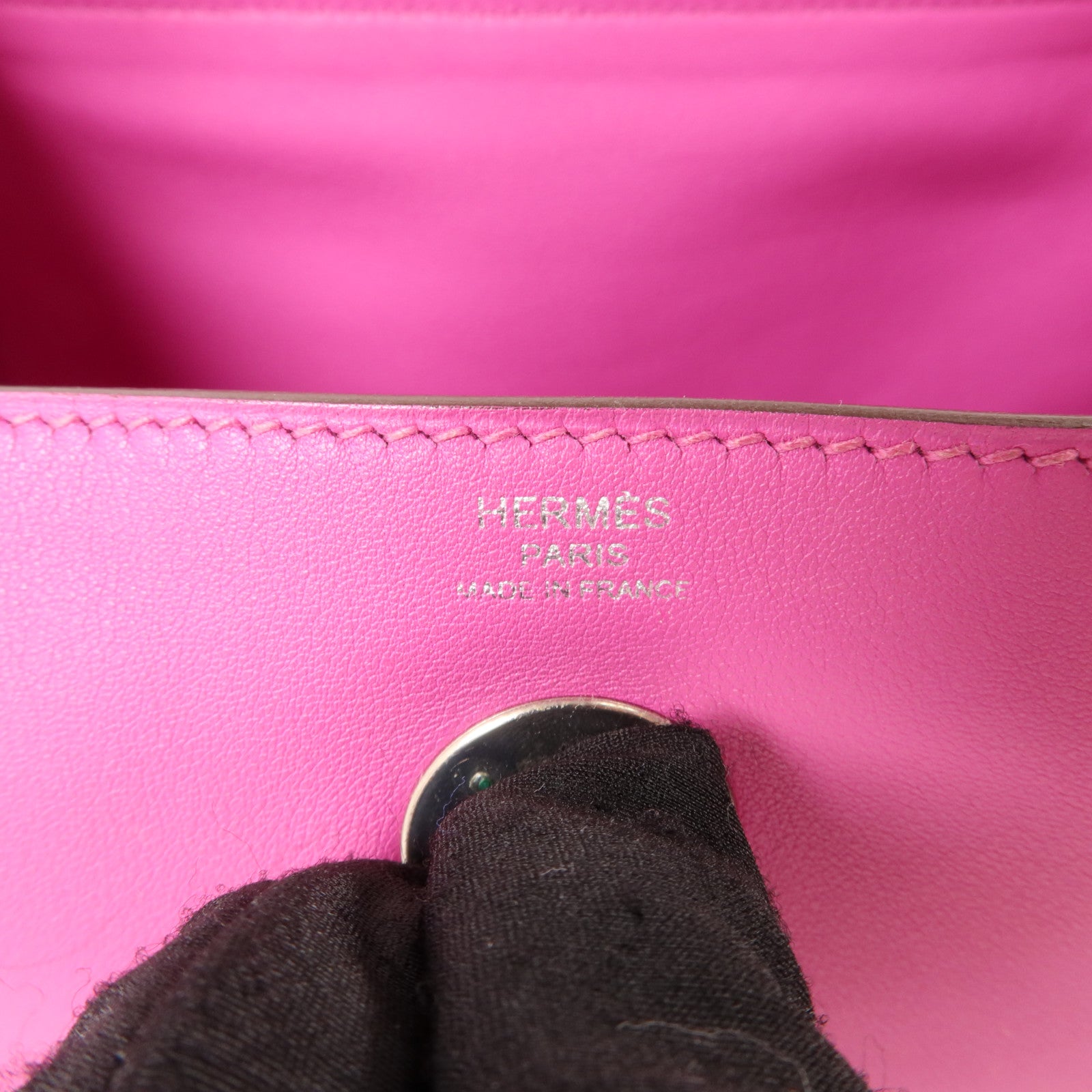 HERMES Swift皮革Lindy 26手挽肩背兩用袋Magnolia