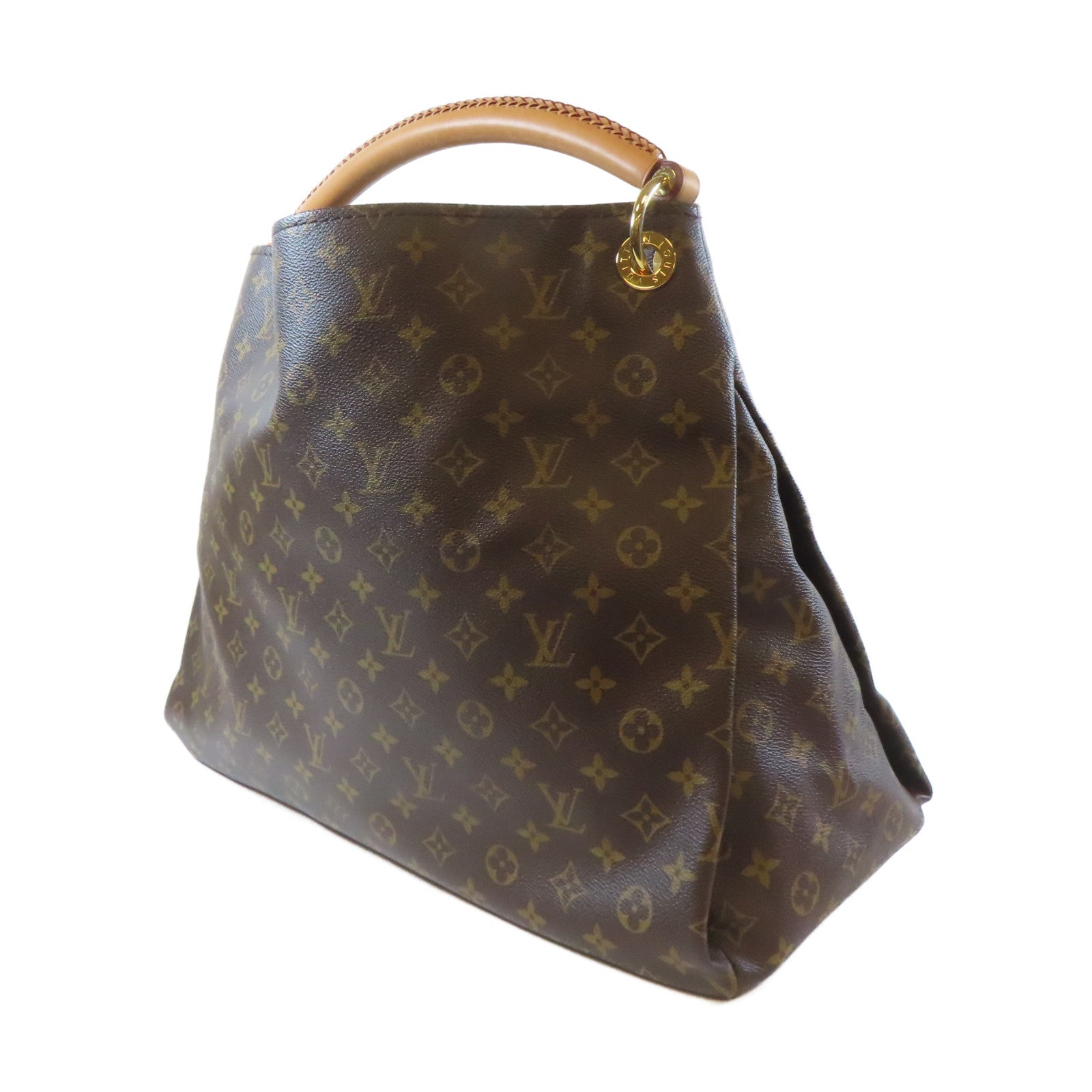 LOUIS VUITTON Monogram Artsy GM金扣肩背袋啡色