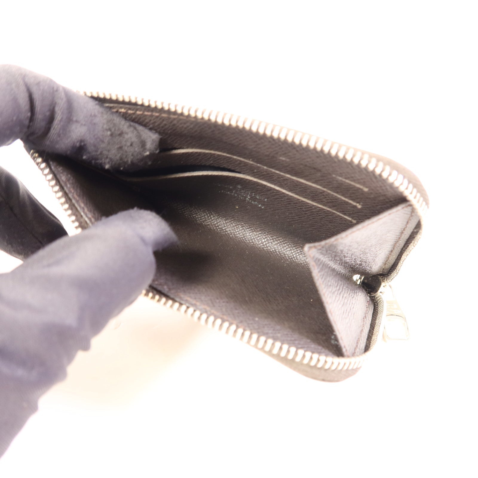 LOUIS VUITTON Damier Card Case銀扣卡片套