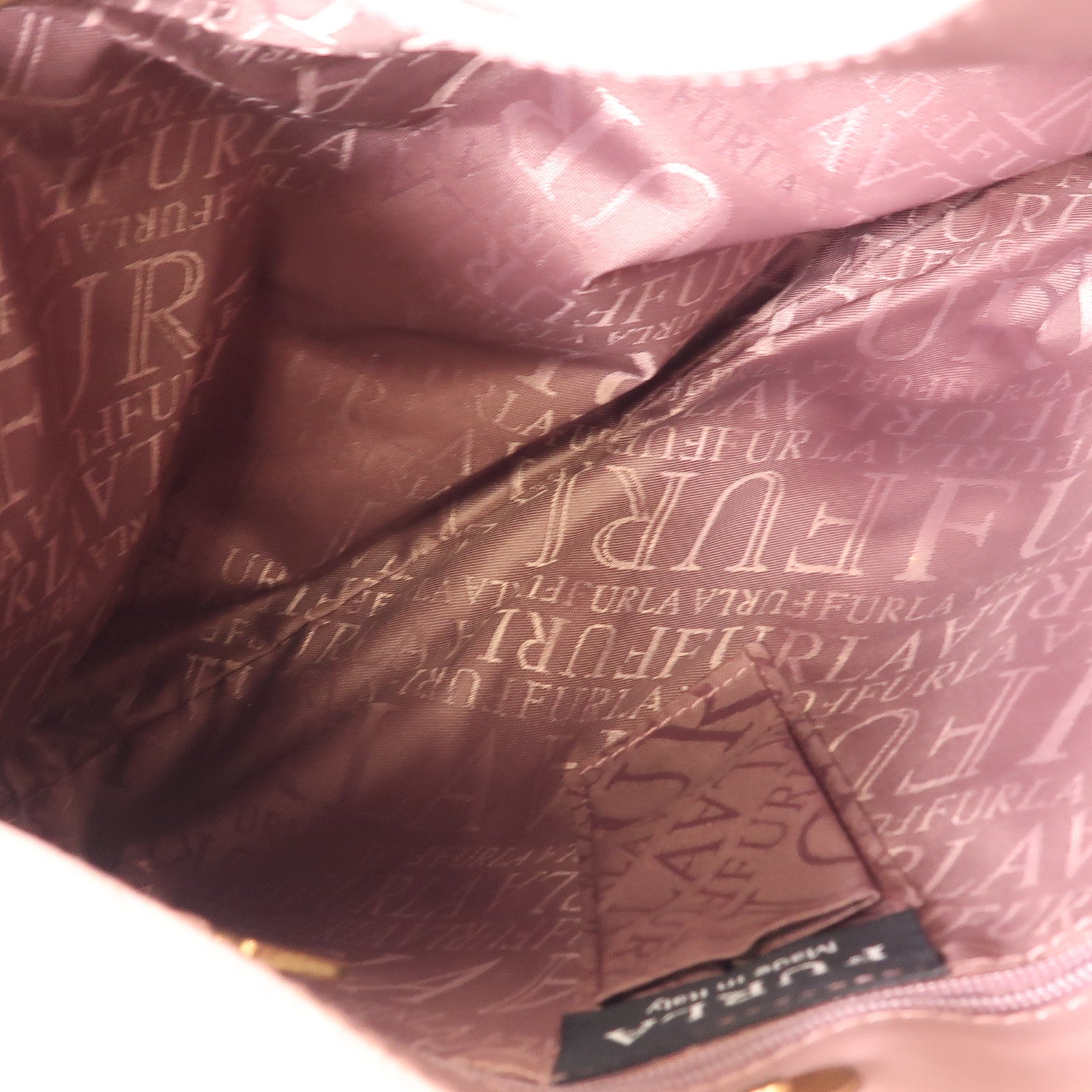 Furla 牛皮皮革Shoulder Bag金扣肩背袋