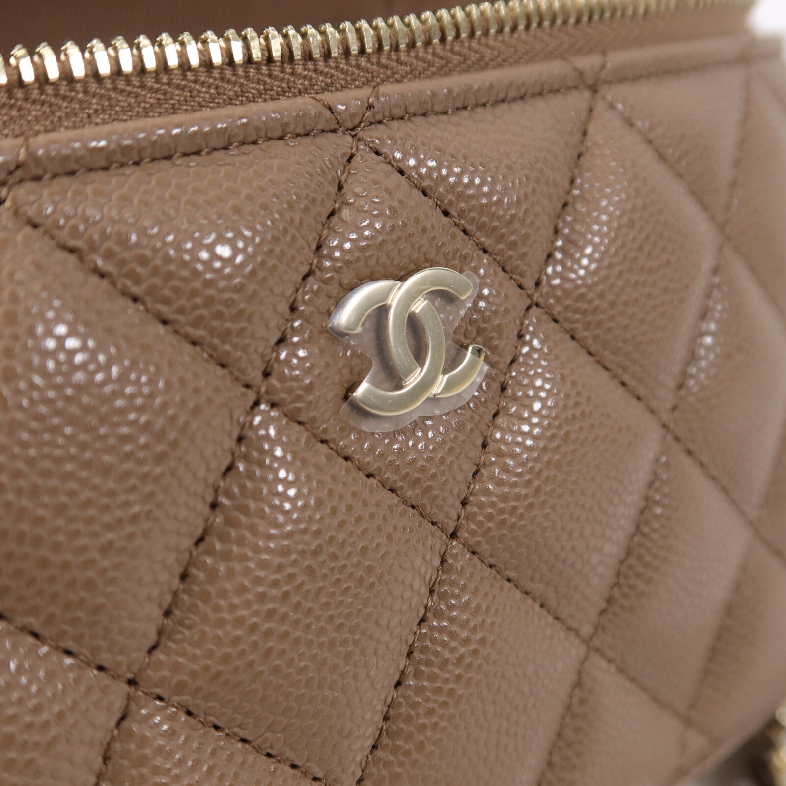 CHANEL 牛皮皮革Vanity Case手挽肩背兩用袋