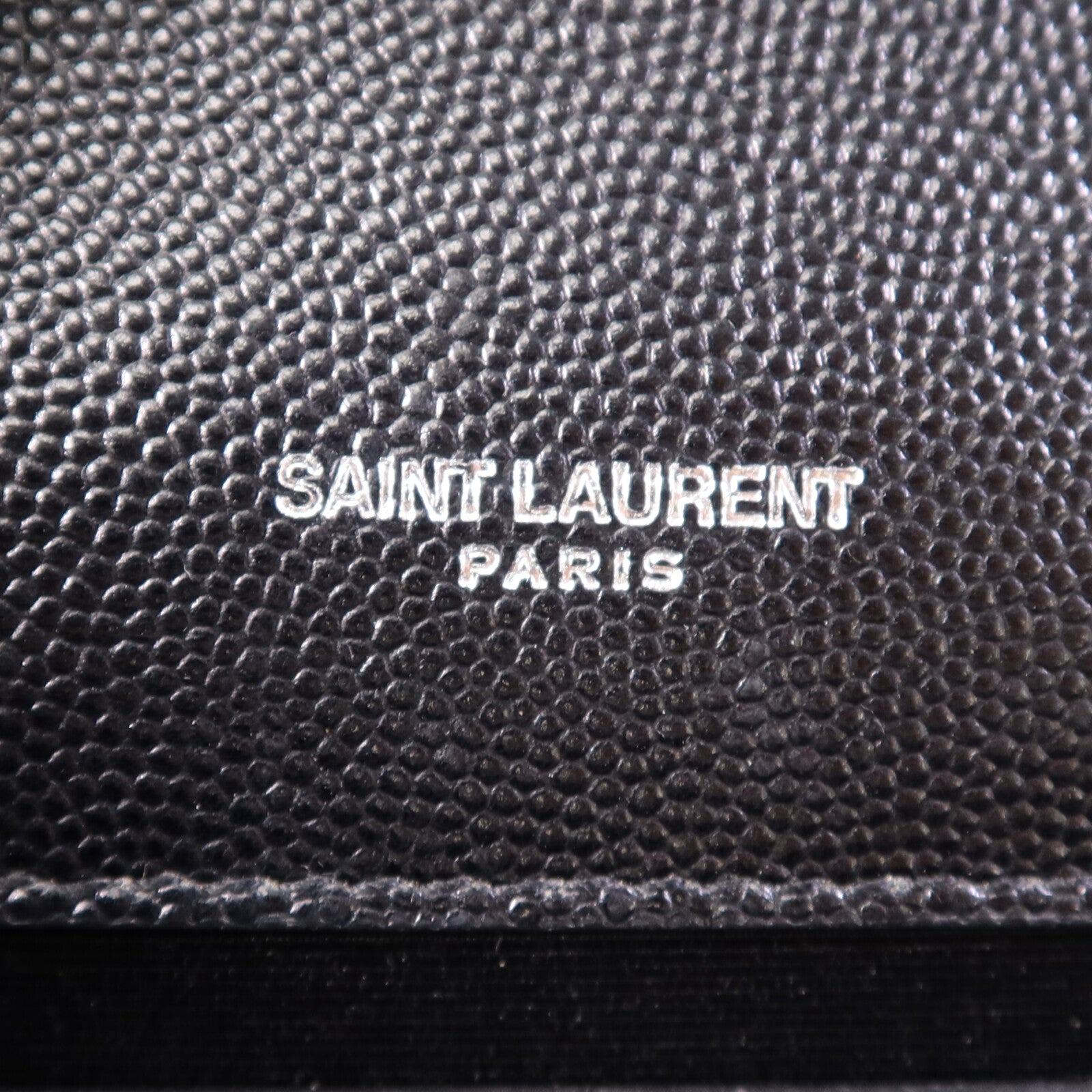 YVES SAINT LAURENT 牛皮皮革Kate銀扣鏈帶肩背袋