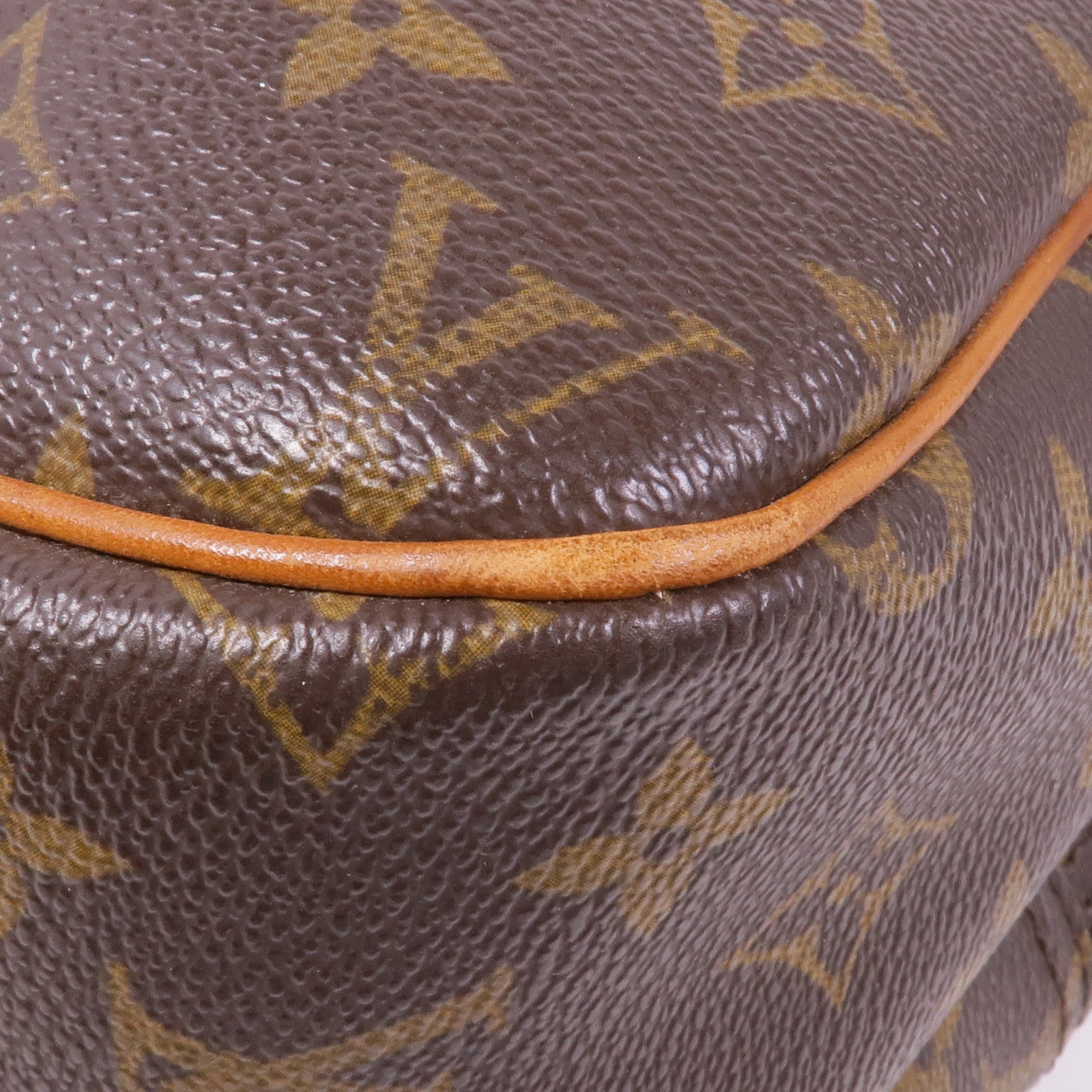 LOUIS VUITTON Monogram Reporter PM金扣肩背袋棕色