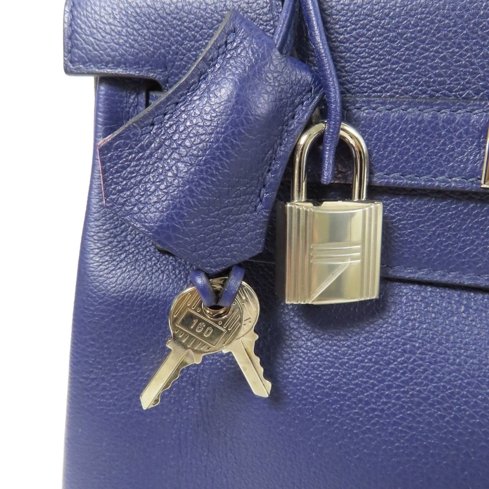 HERMES Evercolor皮革Kelly 28銀扣手挽肩背兩用袋Mauve Sylvestre