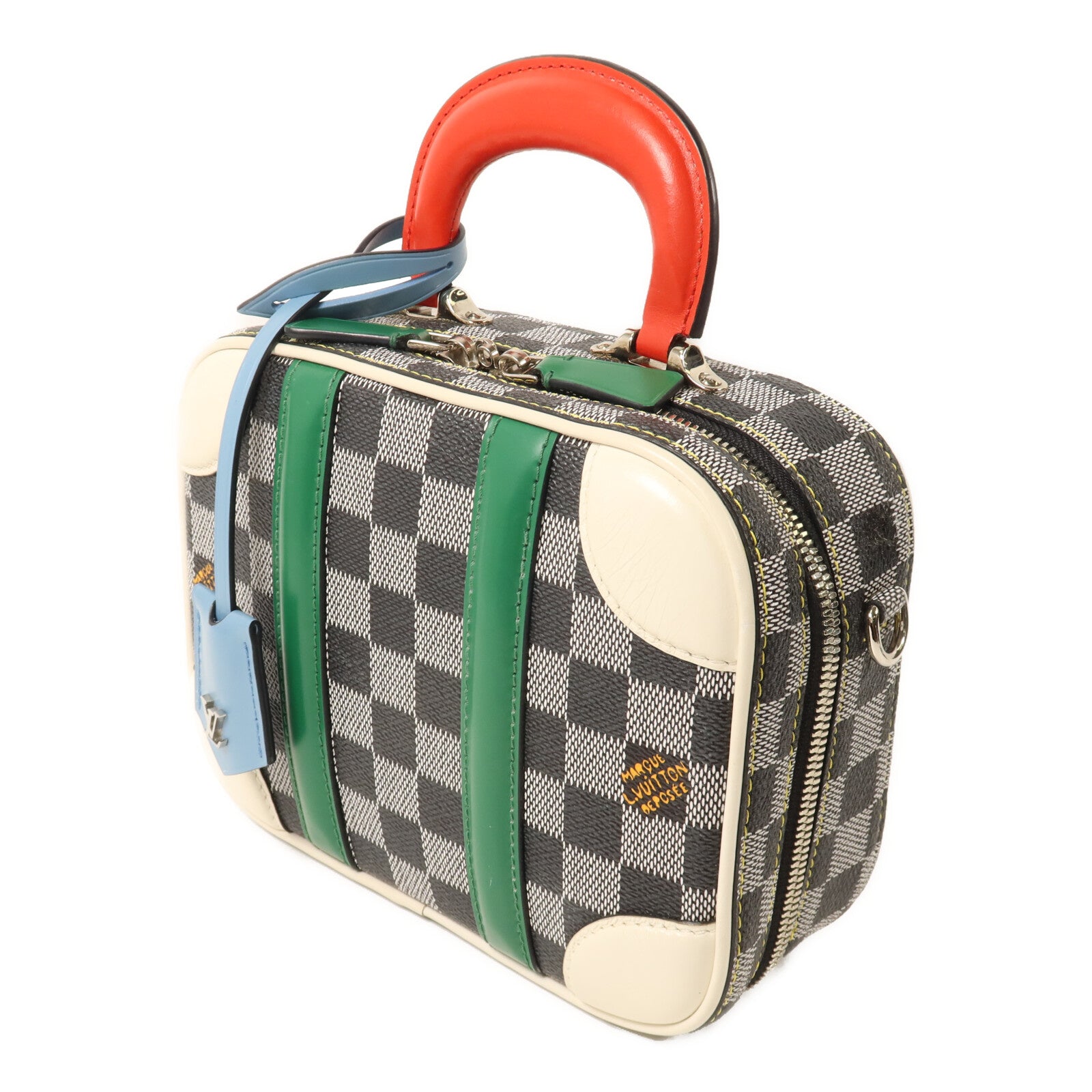 LOUIS VUITTON Damier Valisette BB手挽肩背兩用袋