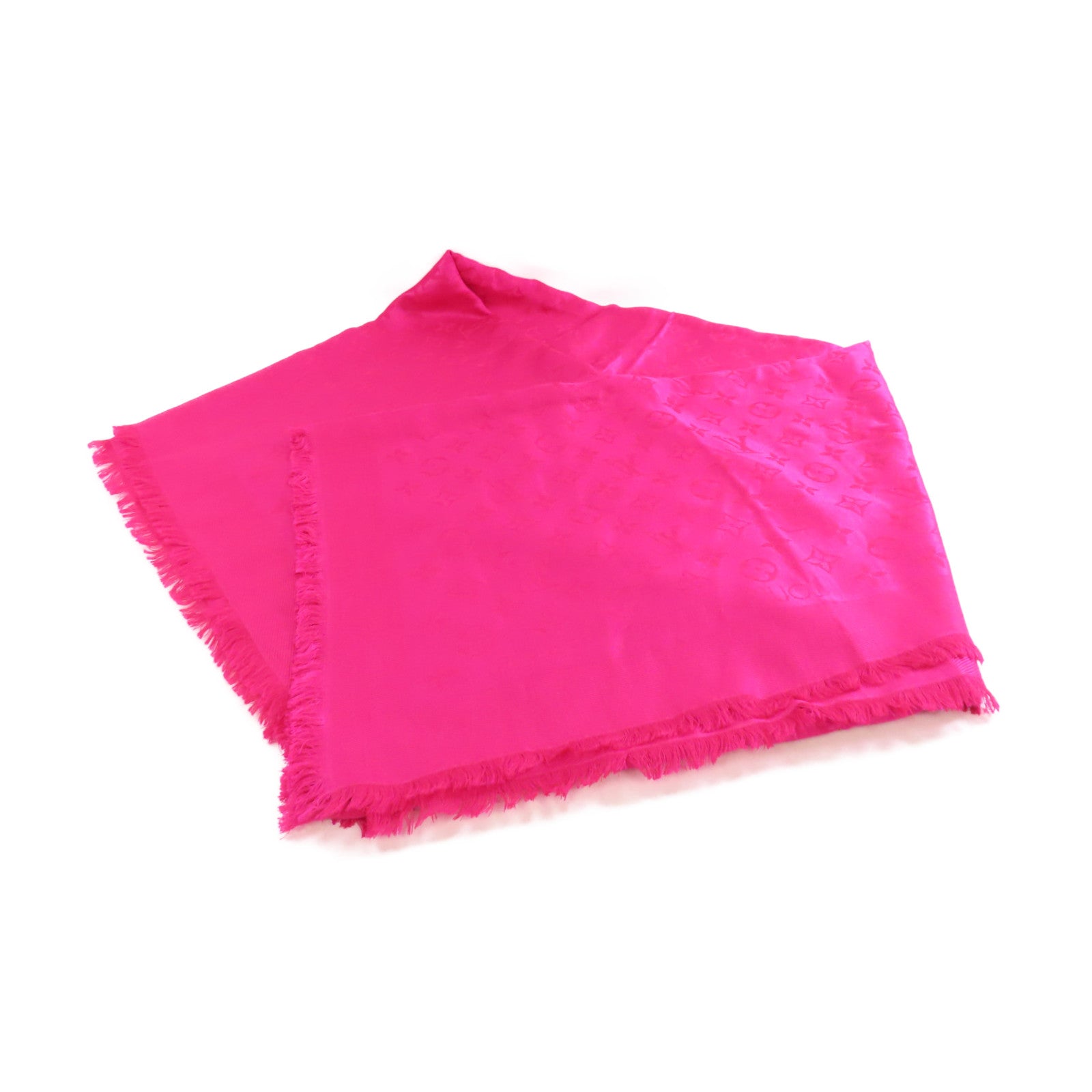 LOUIS VUITTON 羊絨/絲質Scarf圍巾粉紅色