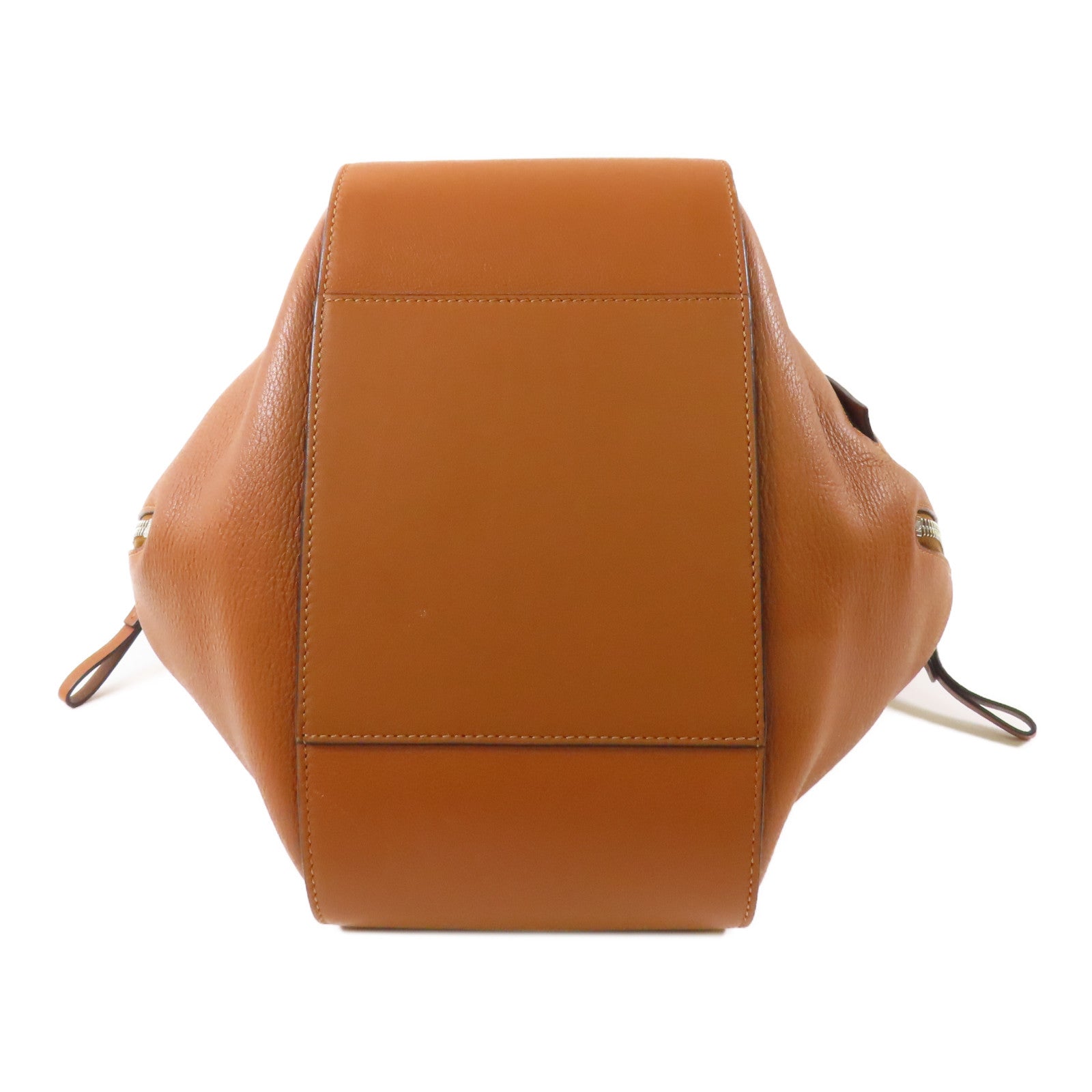 LOEWE 牛皮皮革Hammock銀扣手挽肩背兩用袋啡色