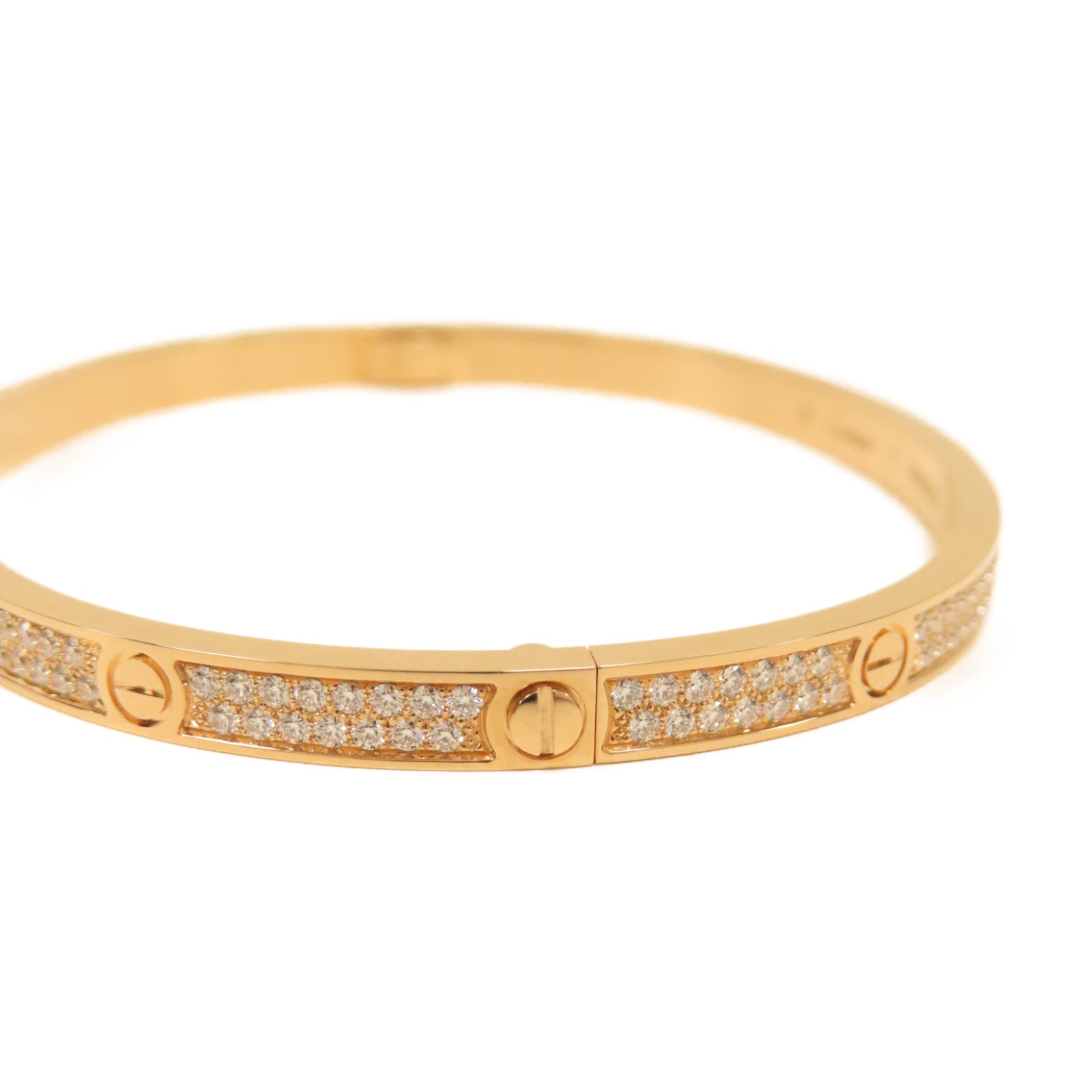 CARTIER 18K玫瑰金Diamond Love Bracelet 0.95ct鑽石手鐲#17