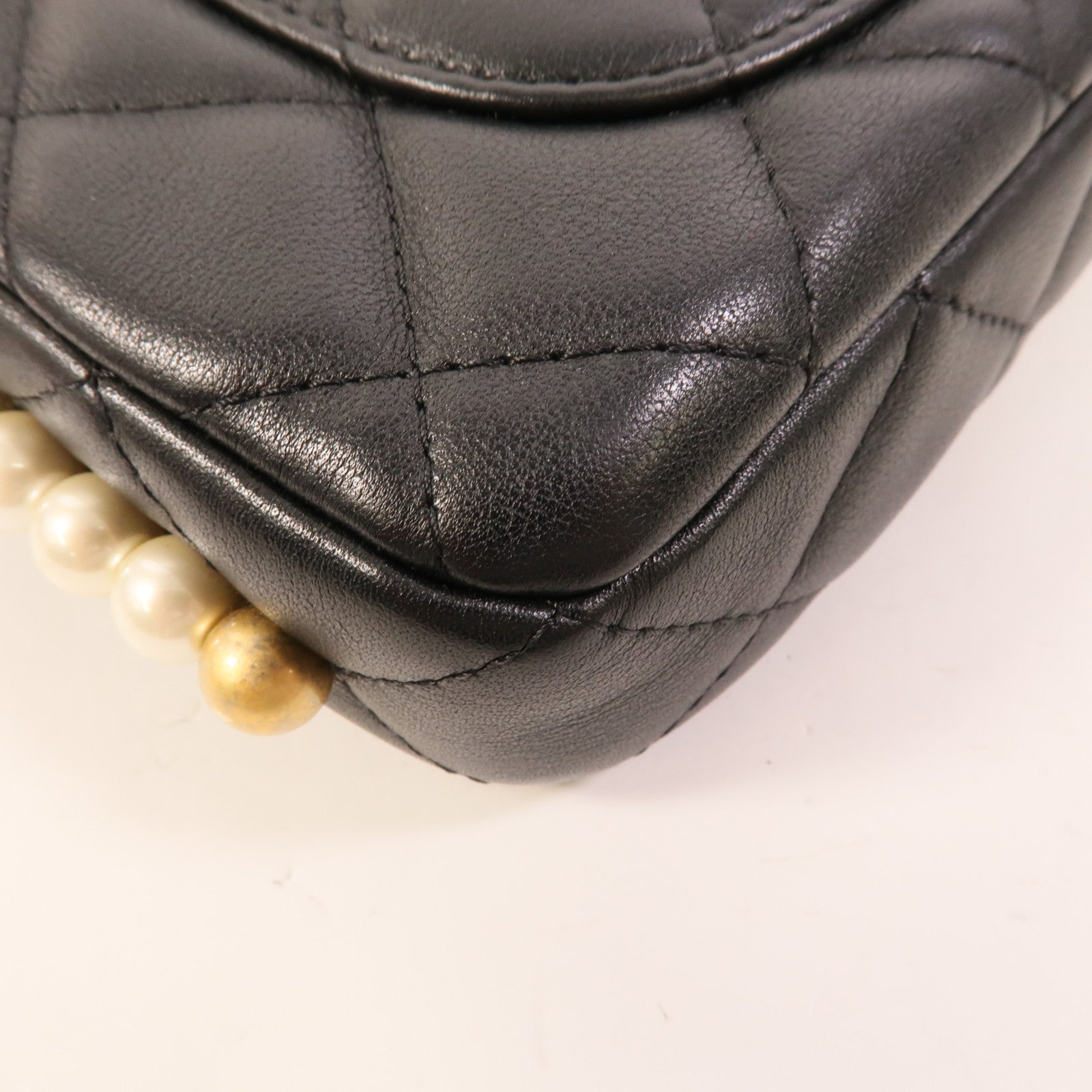 CHANEL 羊皮皮革Pearl Wallet On Chain肩背袋