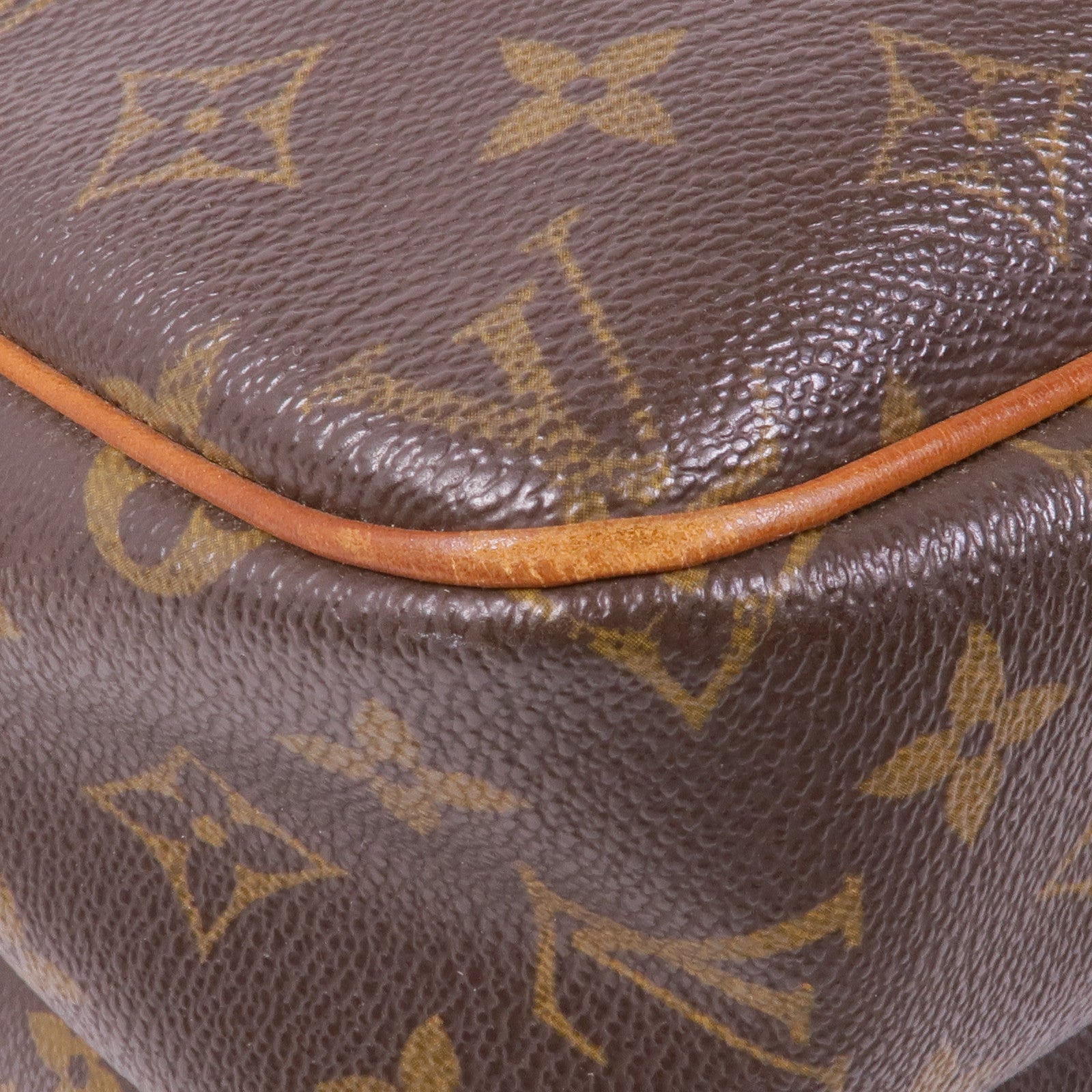 LOUIS VUITTON Monogram Reporter PM金扣肩背袋棕色