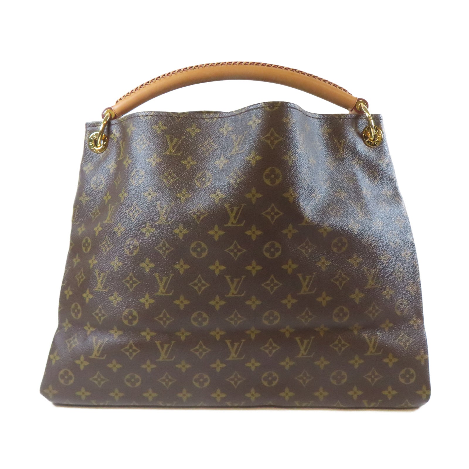 LOUIS VUITTON Monogram Artsy GM金扣肩背袋啡色
