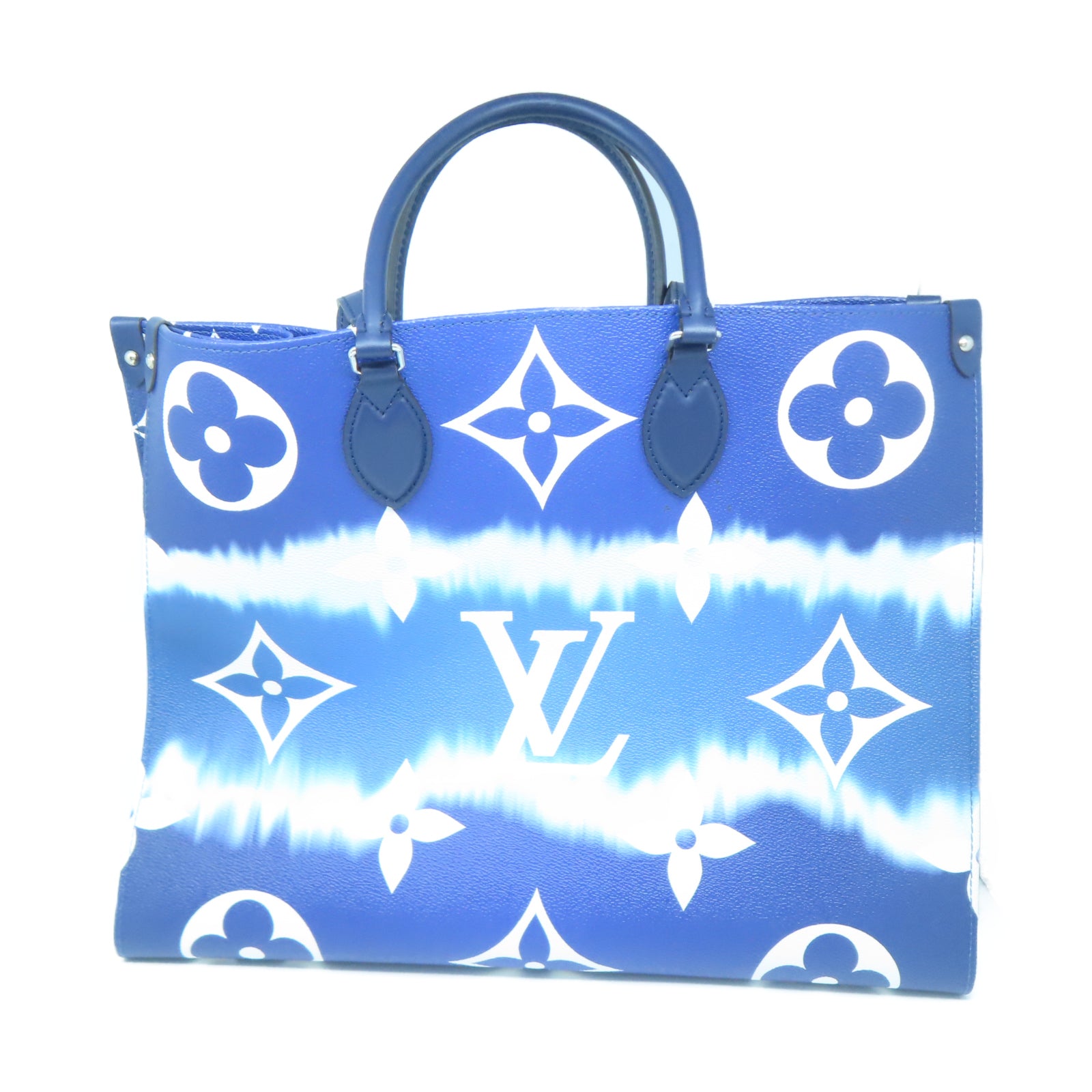 LOUIS VUITTON 【激減優惠】Escale On The Go GM銀扣手挽袋藍色