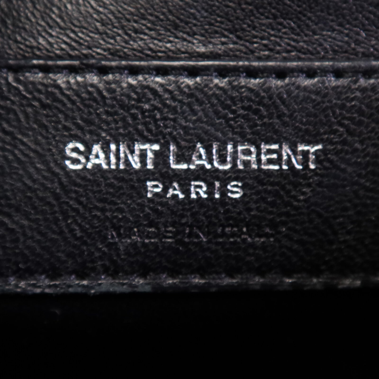 YVES SAINT LAURENT 牛皮皮革Kate銀扣鏈帶肩背袋