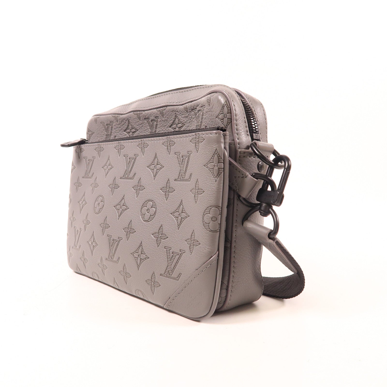 LOUIS VUITTON Monogram Shadow Trio Messenger肩背袋