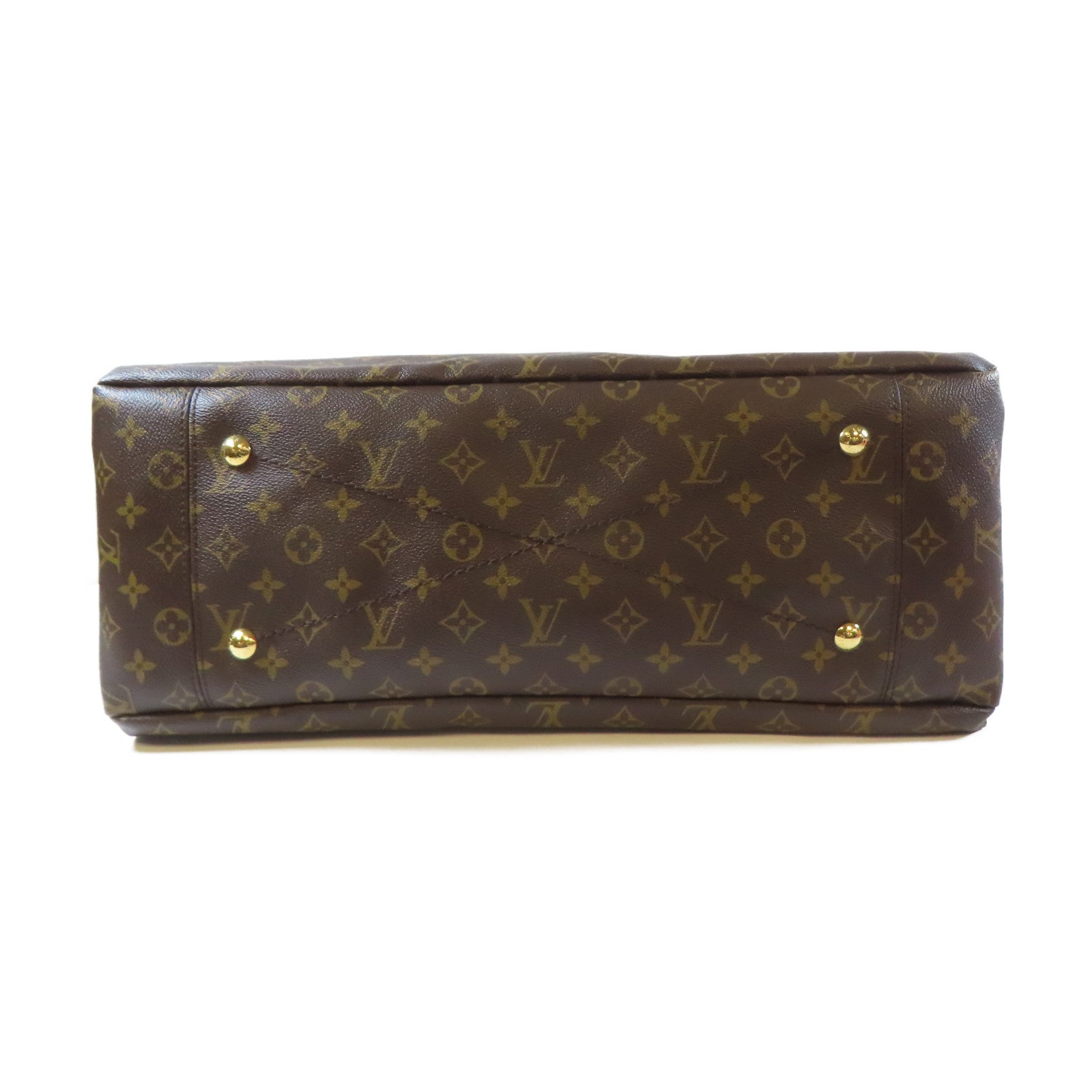 LOUIS VUITTON Monogram Artsy GM金扣肩背袋啡色
