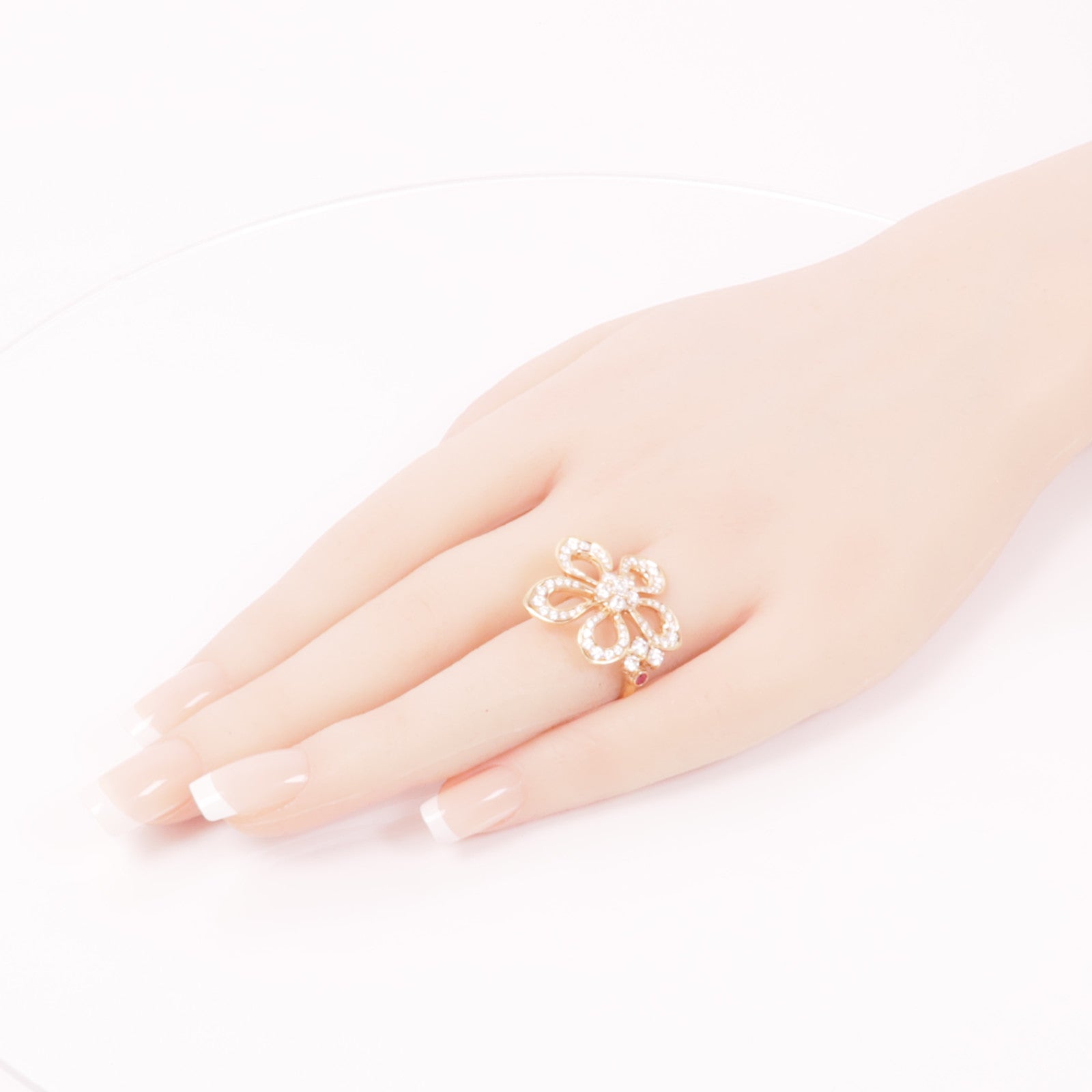 JEWELRY (PRICE DOWN) Diamond Ring US#8 Ring 18K Rose Gold