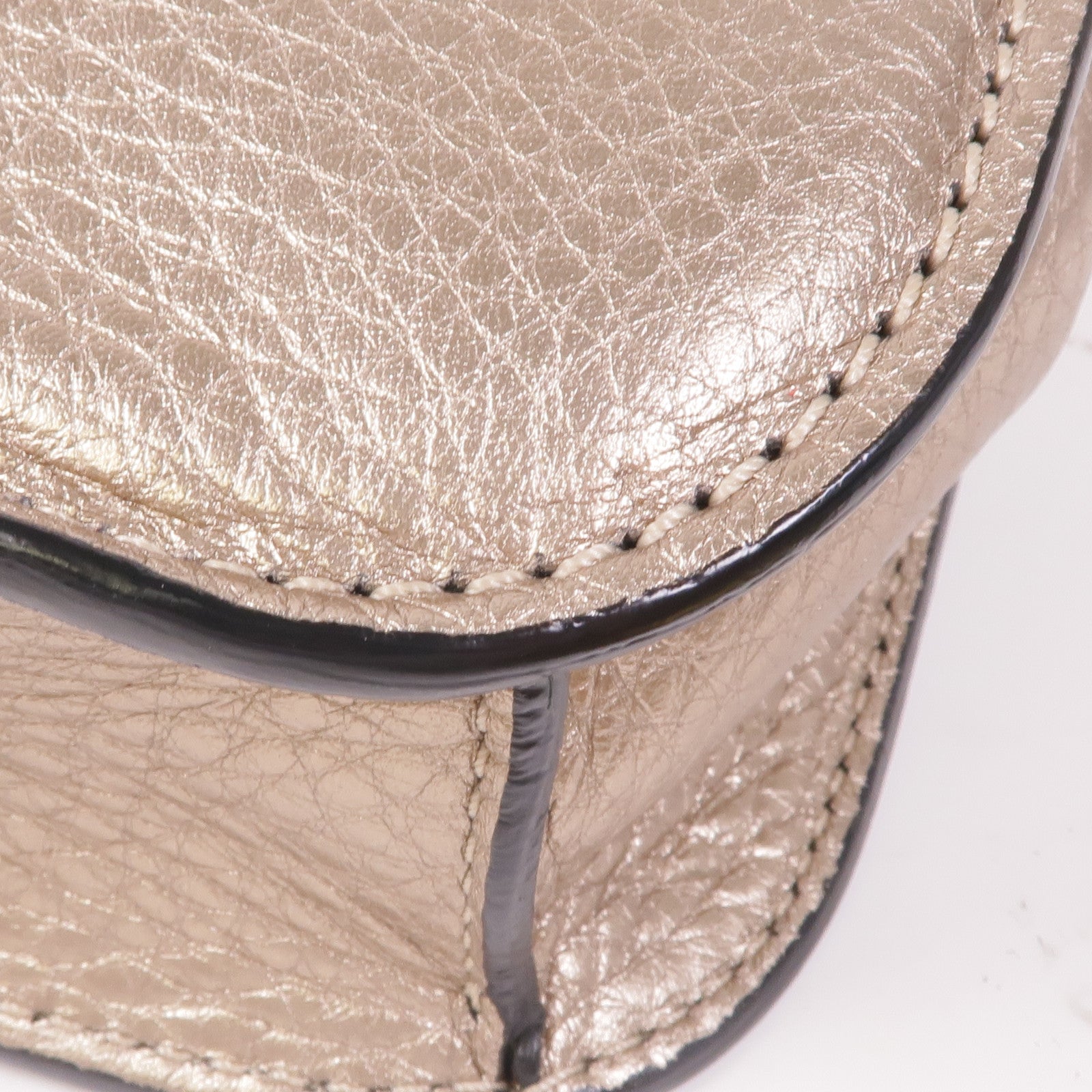 Valentino 牛皮皮革Chain Shoulder金扣鏈帶肩背袋