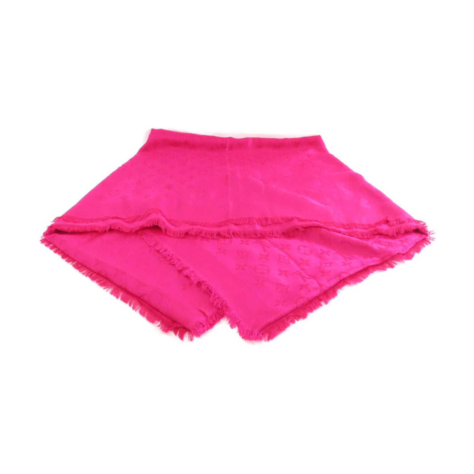 LOUIS VUITTON 羊絨/絲質Scarf圍巾粉紅色