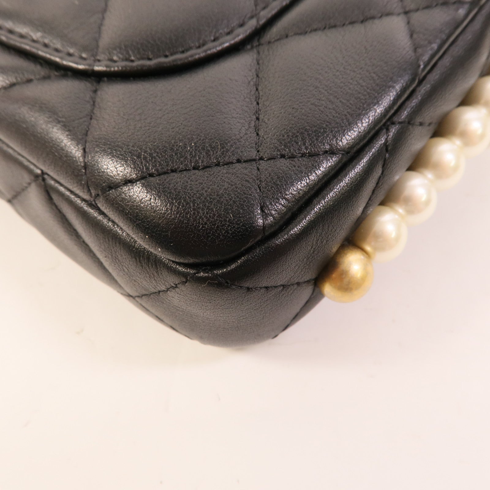 CHANEL 羊皮皮革Pearl Wallet On Chain肩背袋