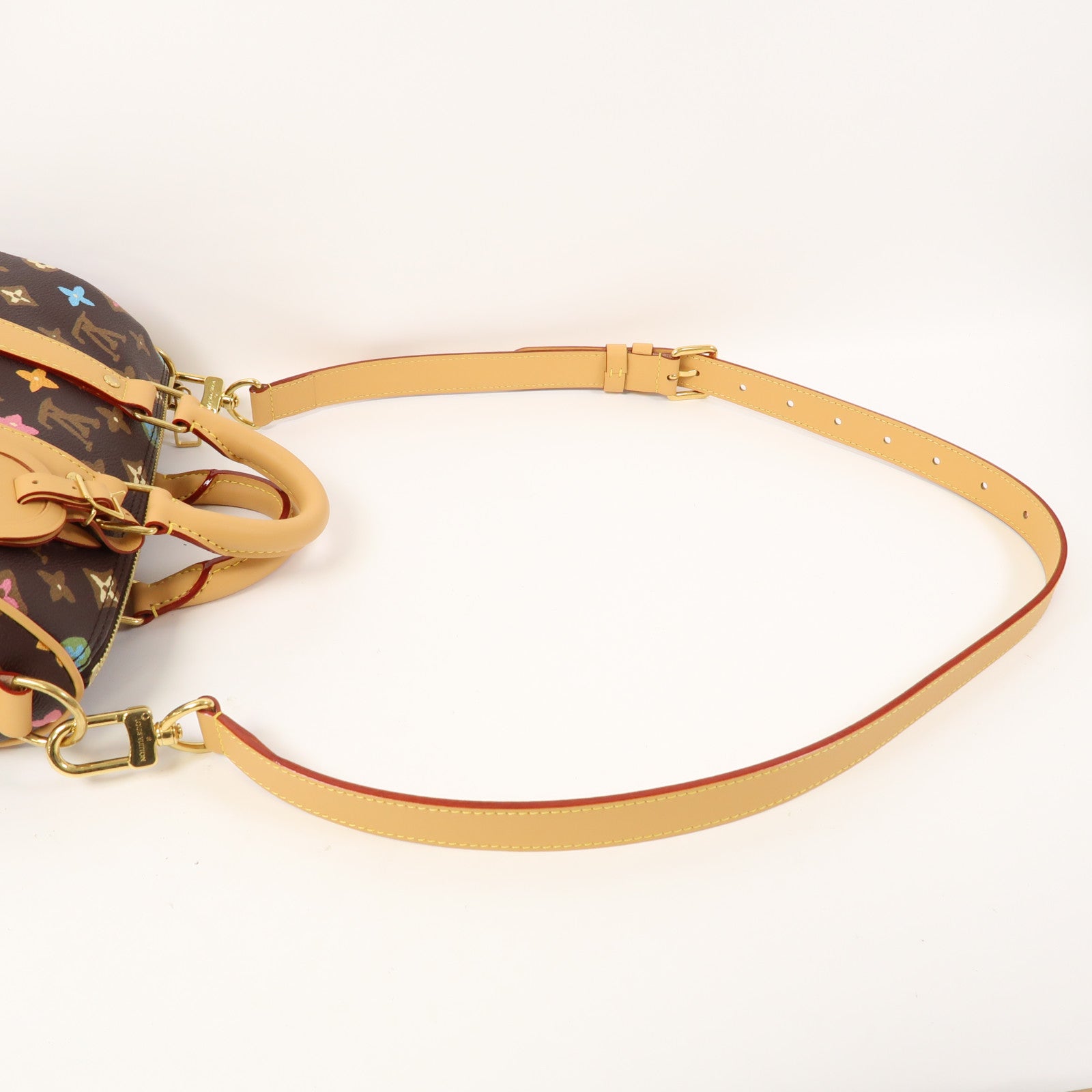 LOUIS VUITTON Monogram Craggy Keepall Bandouliere 25金扣手挽肩背兩用袋啡色