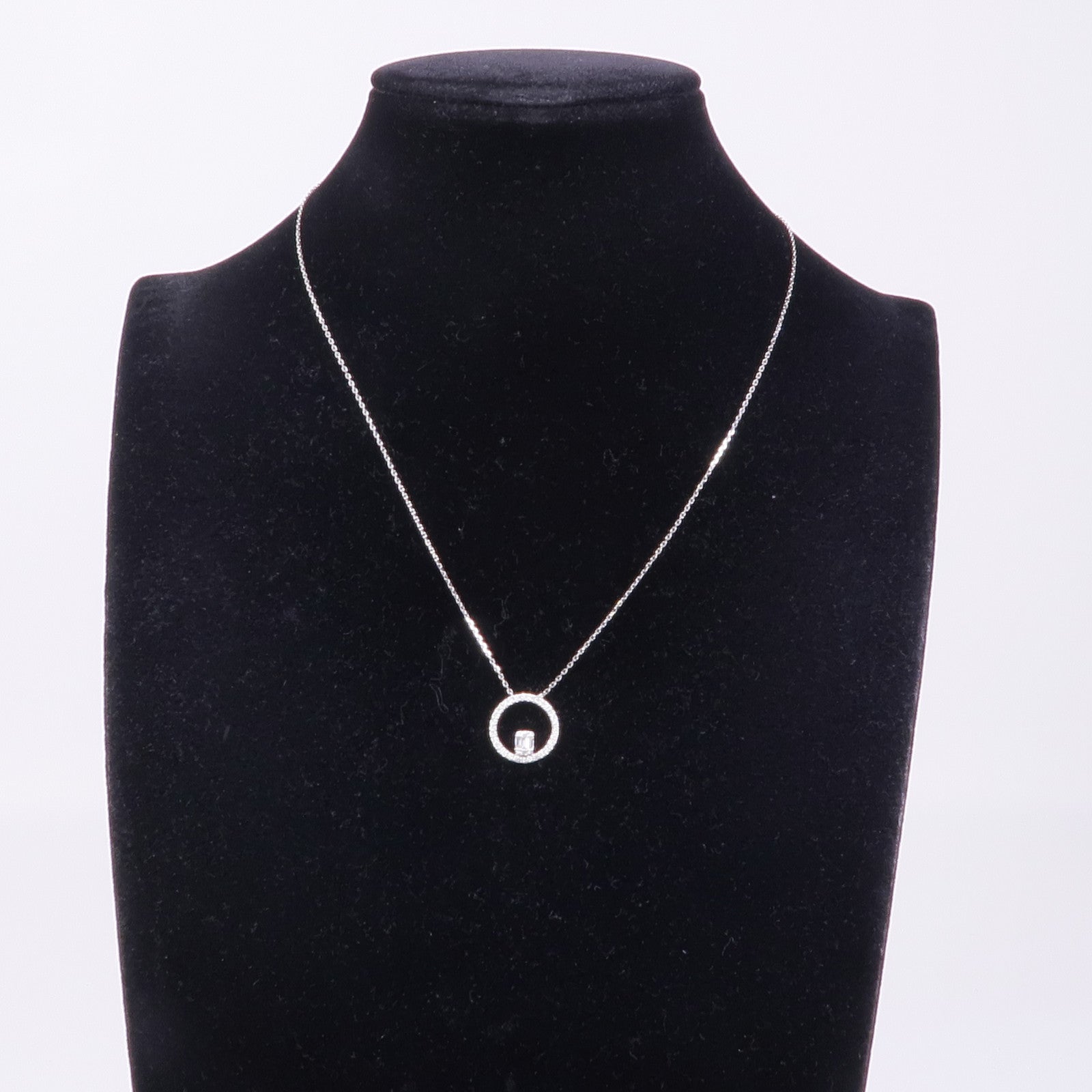 JEWELRY Diamond Necklace 18K White Gold