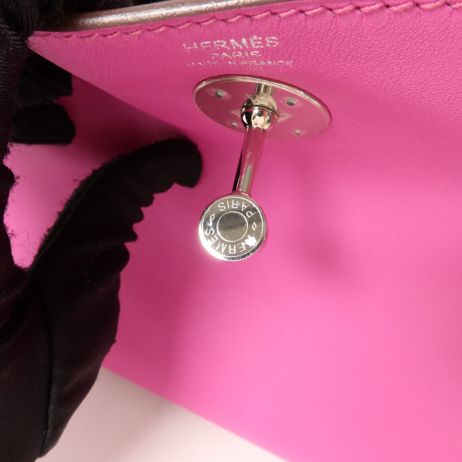 HERMES Swift皮革Lindy 26手挽肩背兩用袋Magnolia