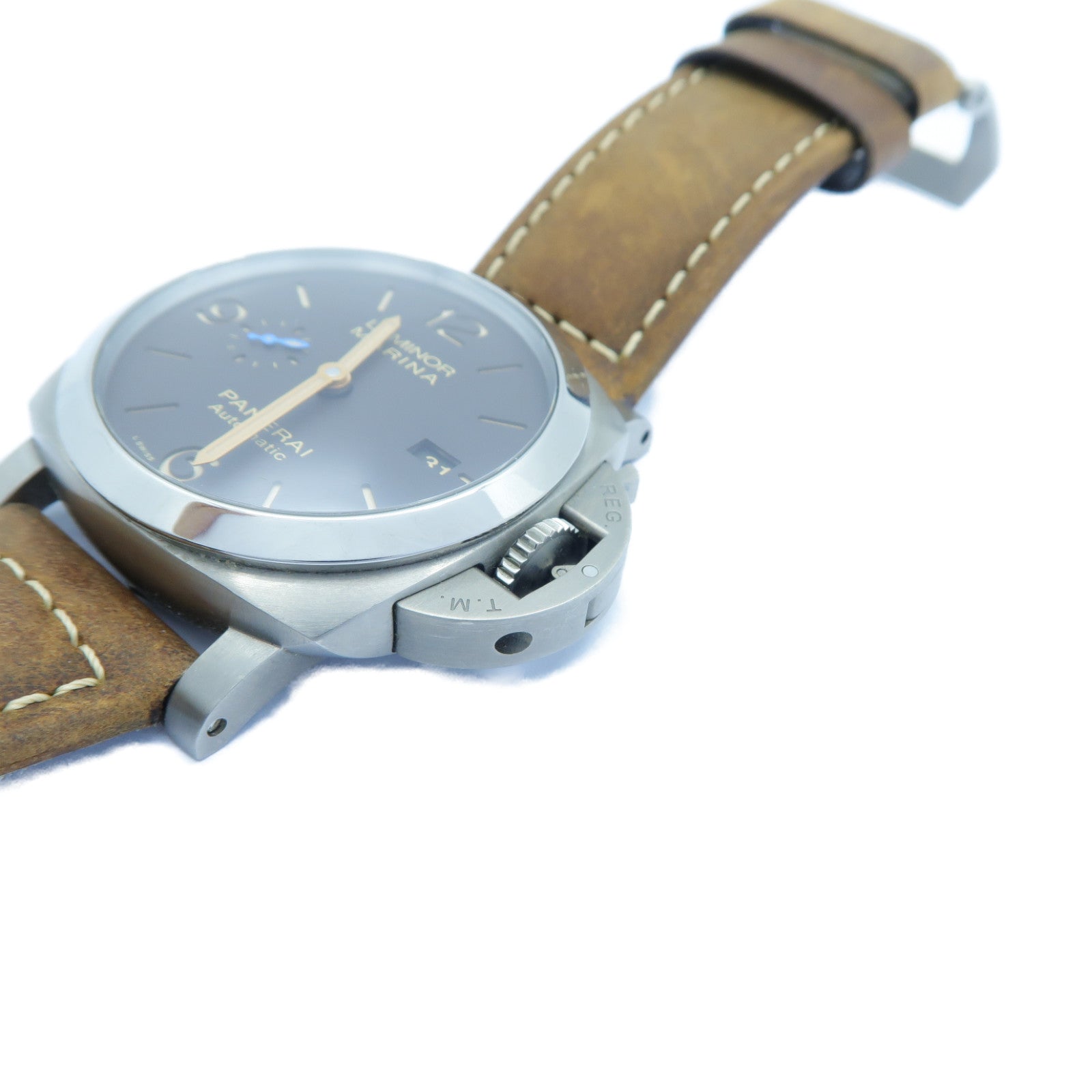 PANERAI Luminor Marina鈦手錶自動機芯黒色