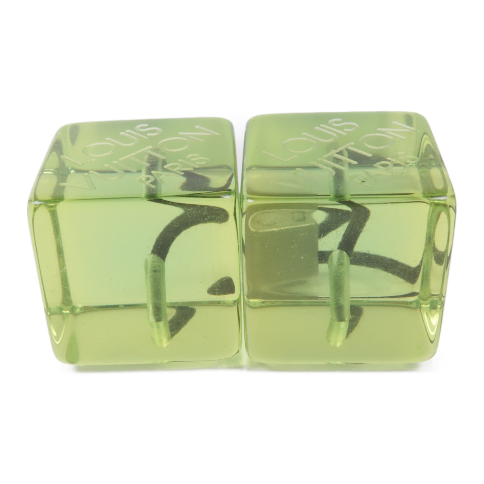 LOUIS VUITTON PVC Hair Cube銀扣髮圈