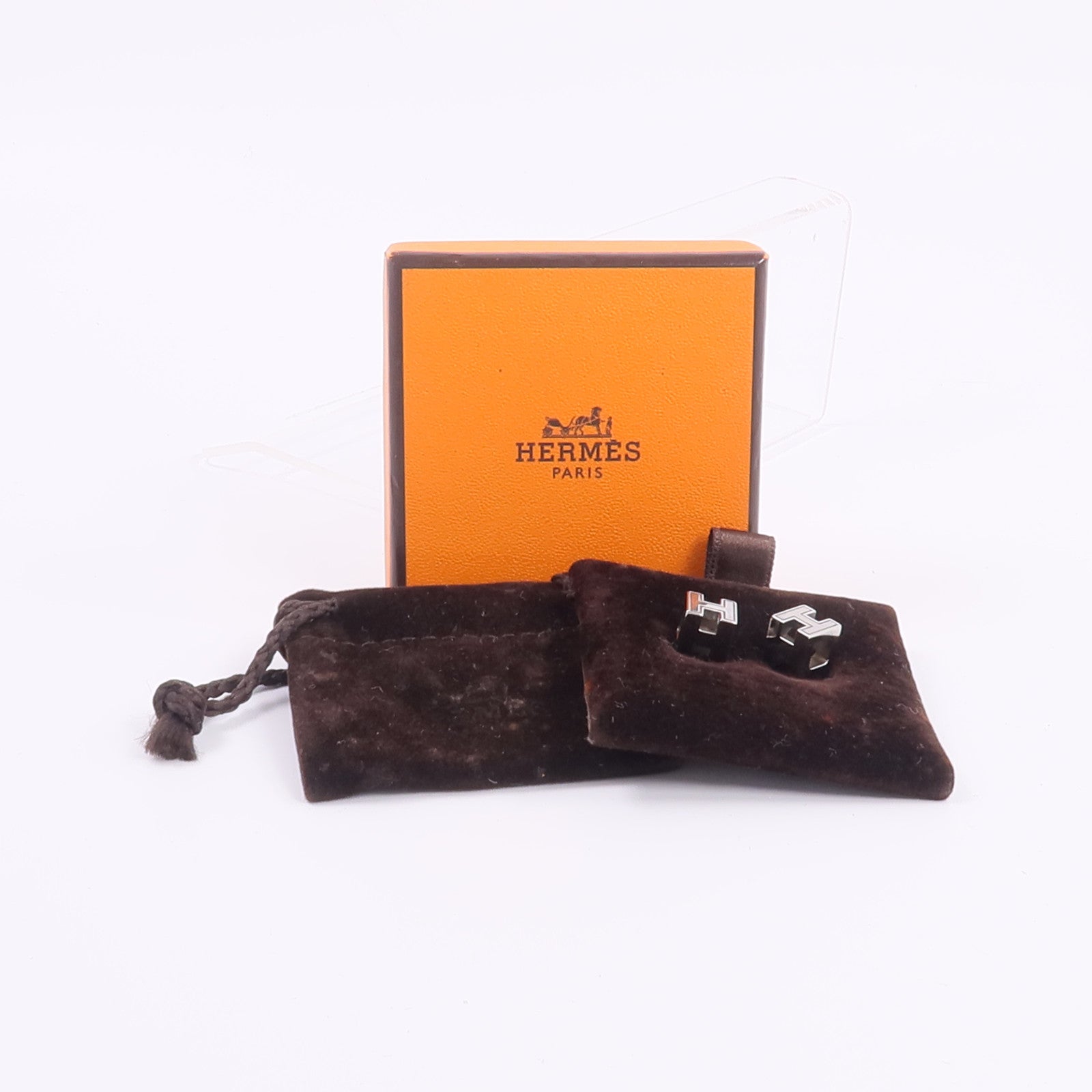 HERMES 金屬Cage d'H Earrings耳環