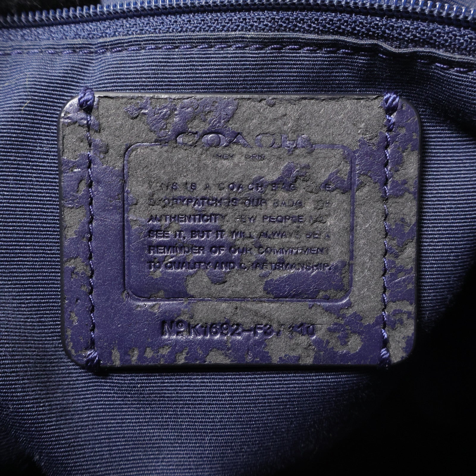 COACH 牛皮皮革Backpack銀扣背包