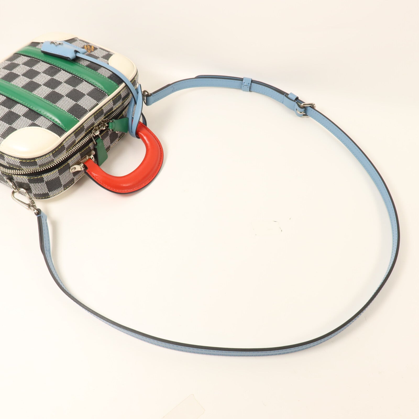 LOUIS VUITTON Damier Valisette BB手挽肩背兩用袋