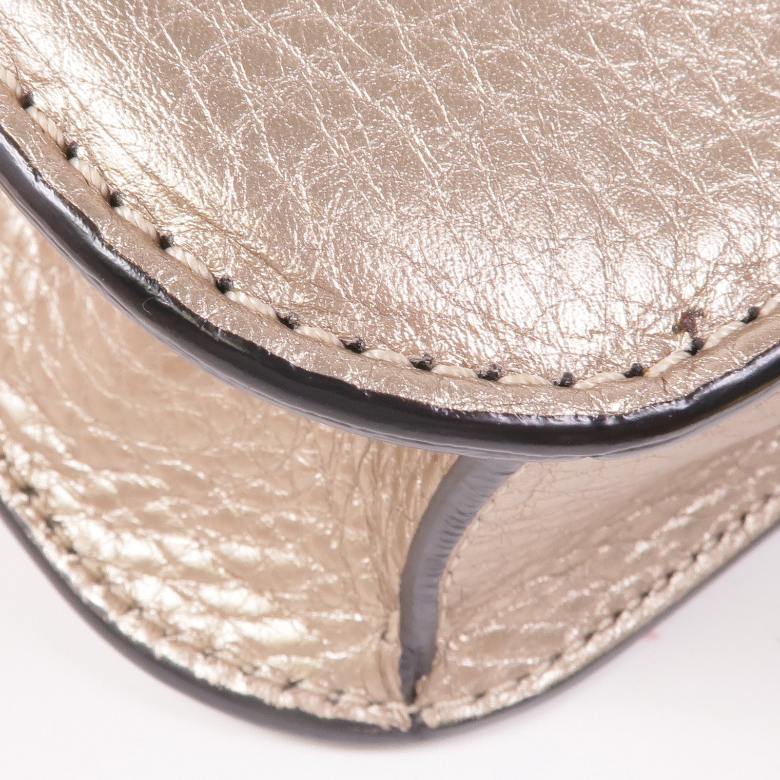 Valentino 牛皮皮革Chain Shoulder金扣鏈帶肩背袋