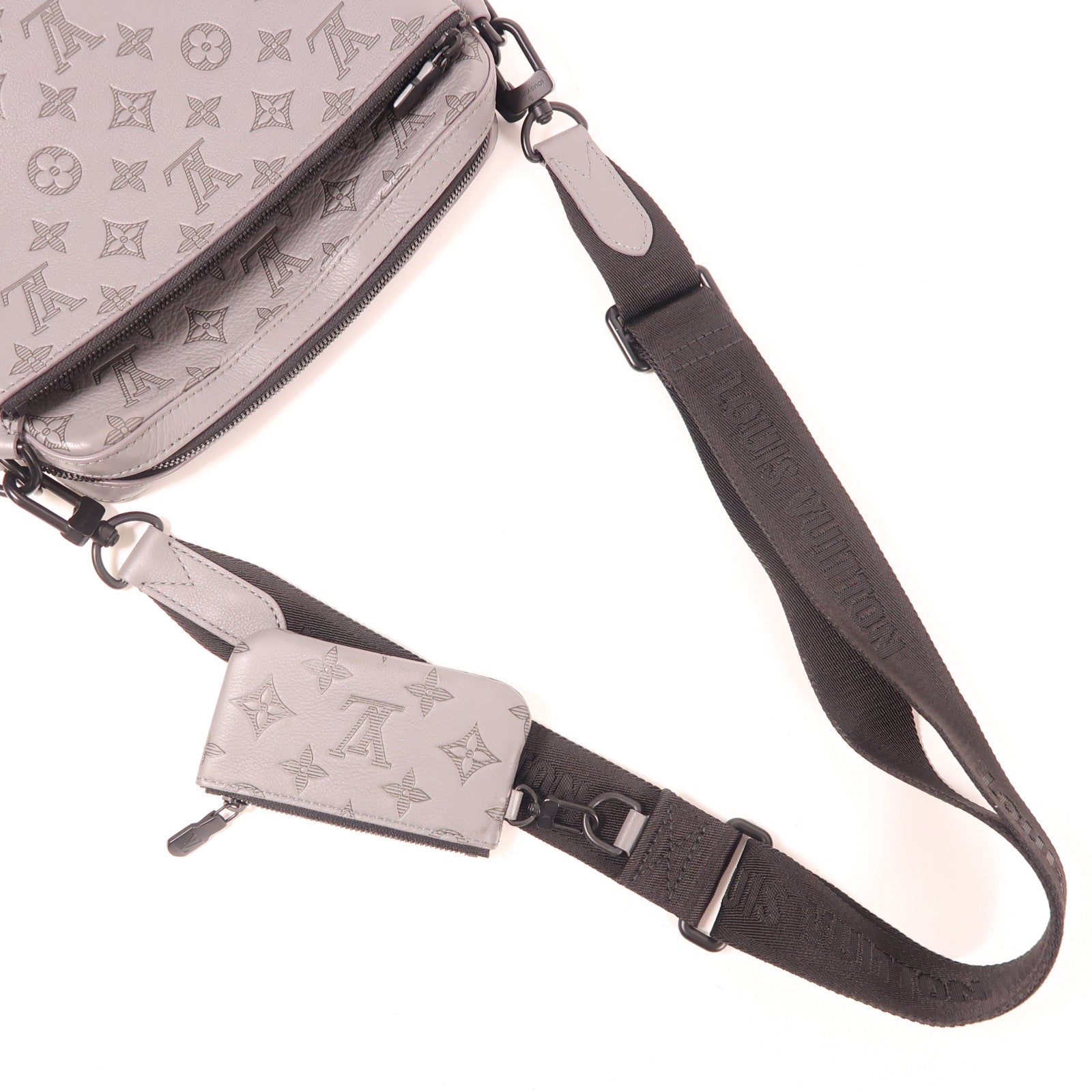 LOUIS VUITTON Monogram Shadow Trio Messenger肩背袋