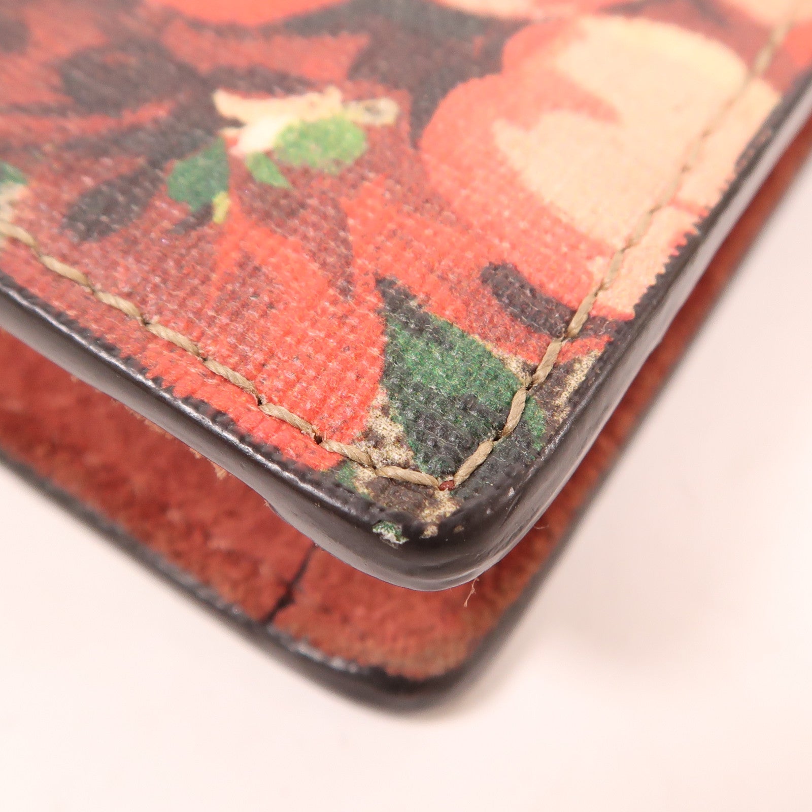 GUCCI GG SHW Dionysus Super Mini Blooms Chain Shoulder Bag Coated Canvas Suede