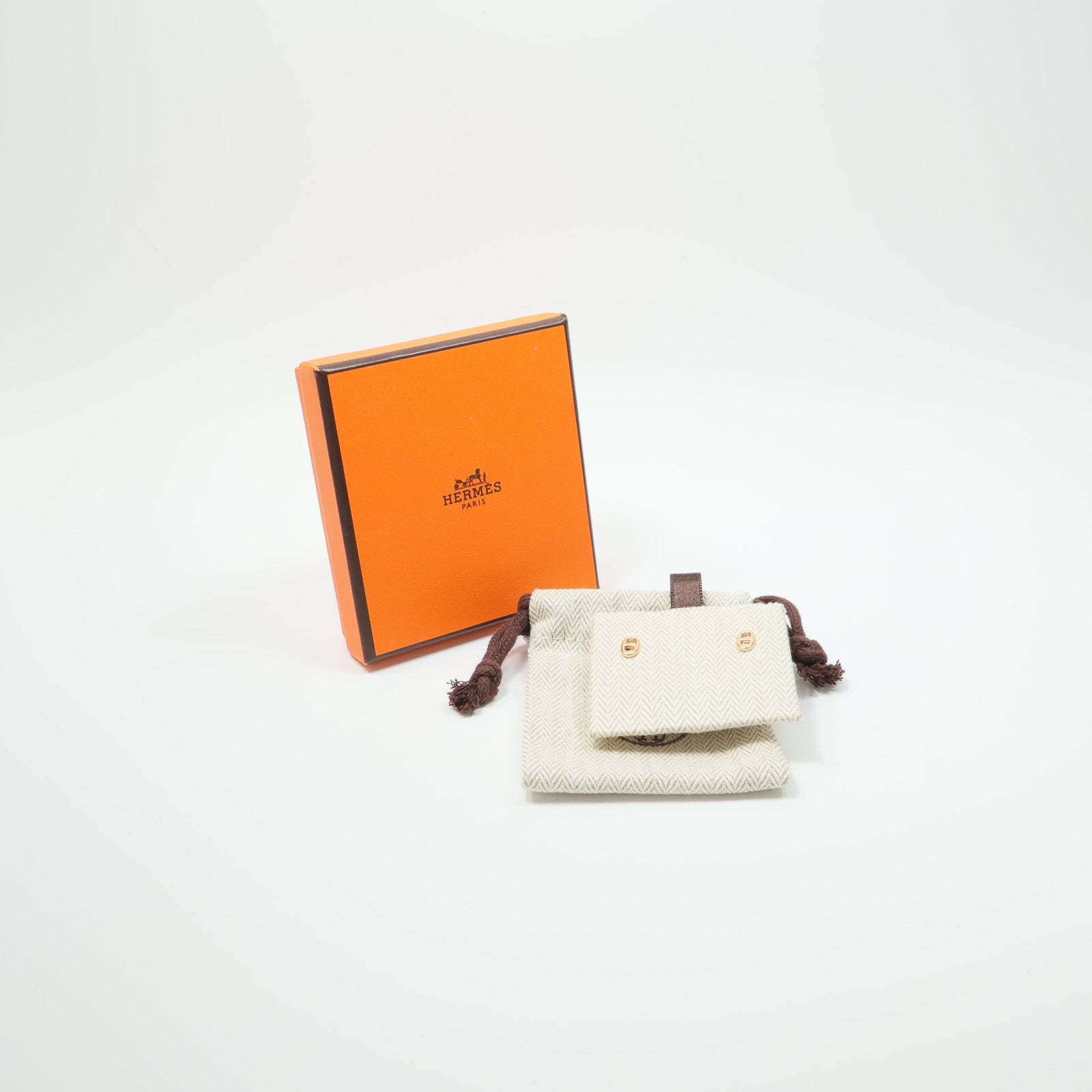 HERMES 18K玫瑰金Farandole Earrings耳環
