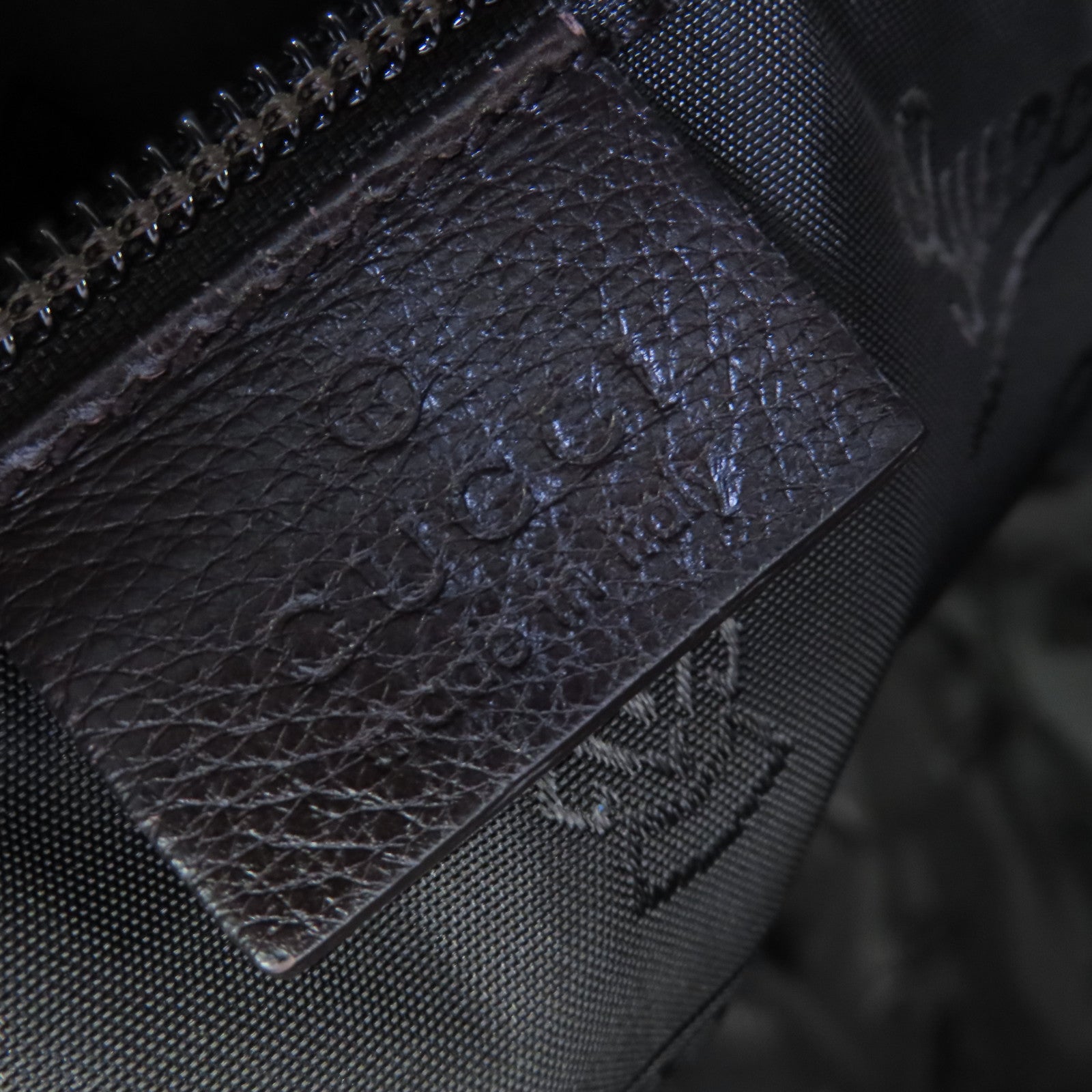 GUCCI 牛皮皮革Guccissima Tote Bag肩背袋啡色
