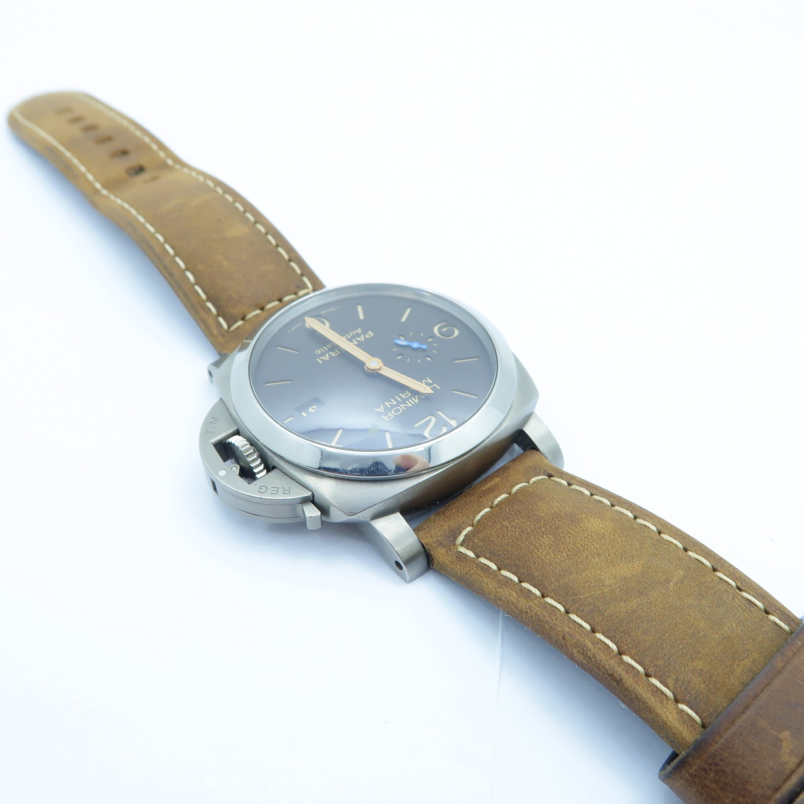 PANERAI Luminor Marina鈦手錶自動機芯黒色