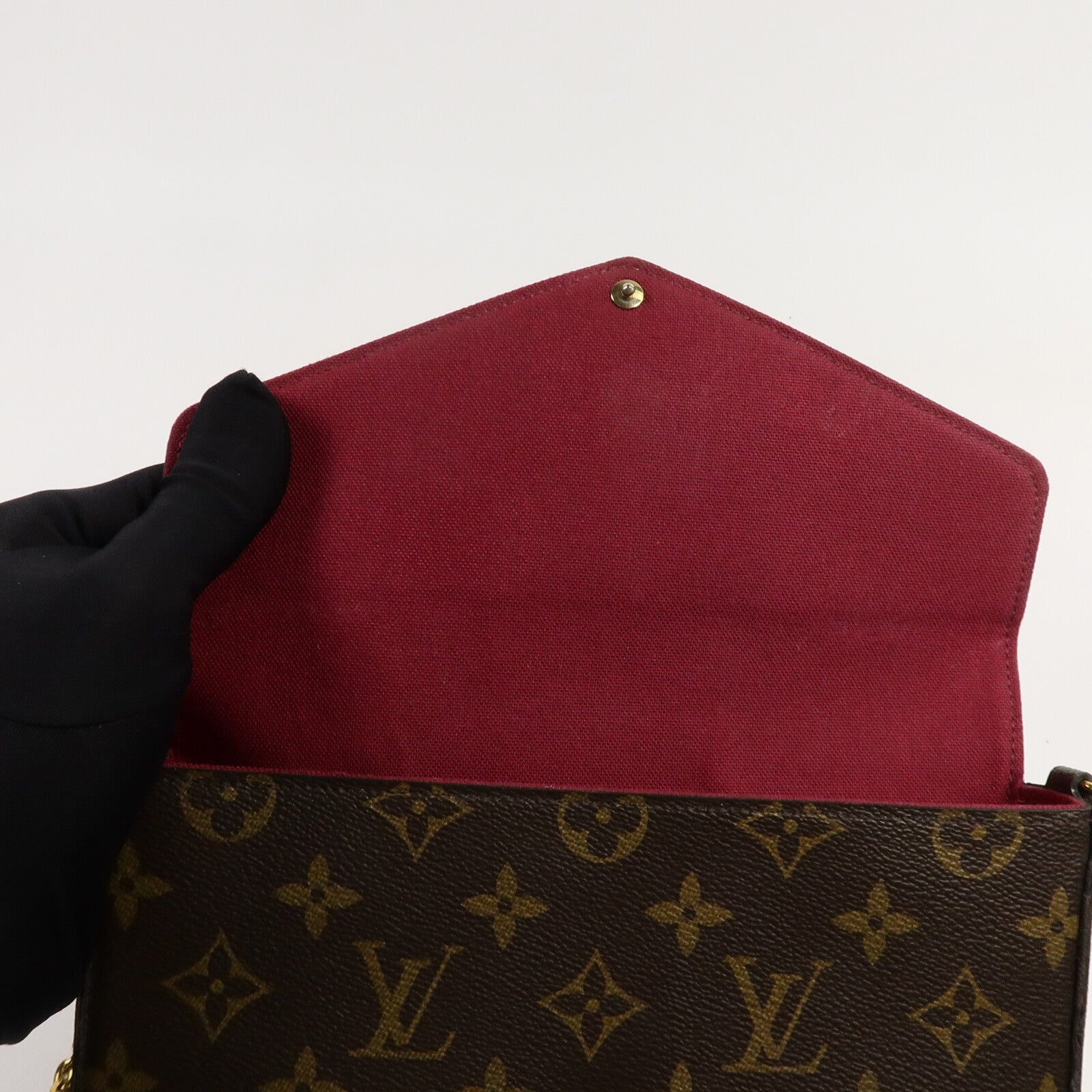 LOUIS VUITTON Monogram Pochette Felicie鏈帶肩背袋