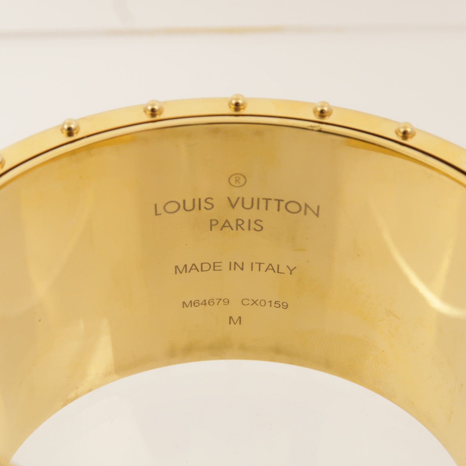 LOUIS VUITTON 金屬/Monogram Wild LV Cuff M手鐲