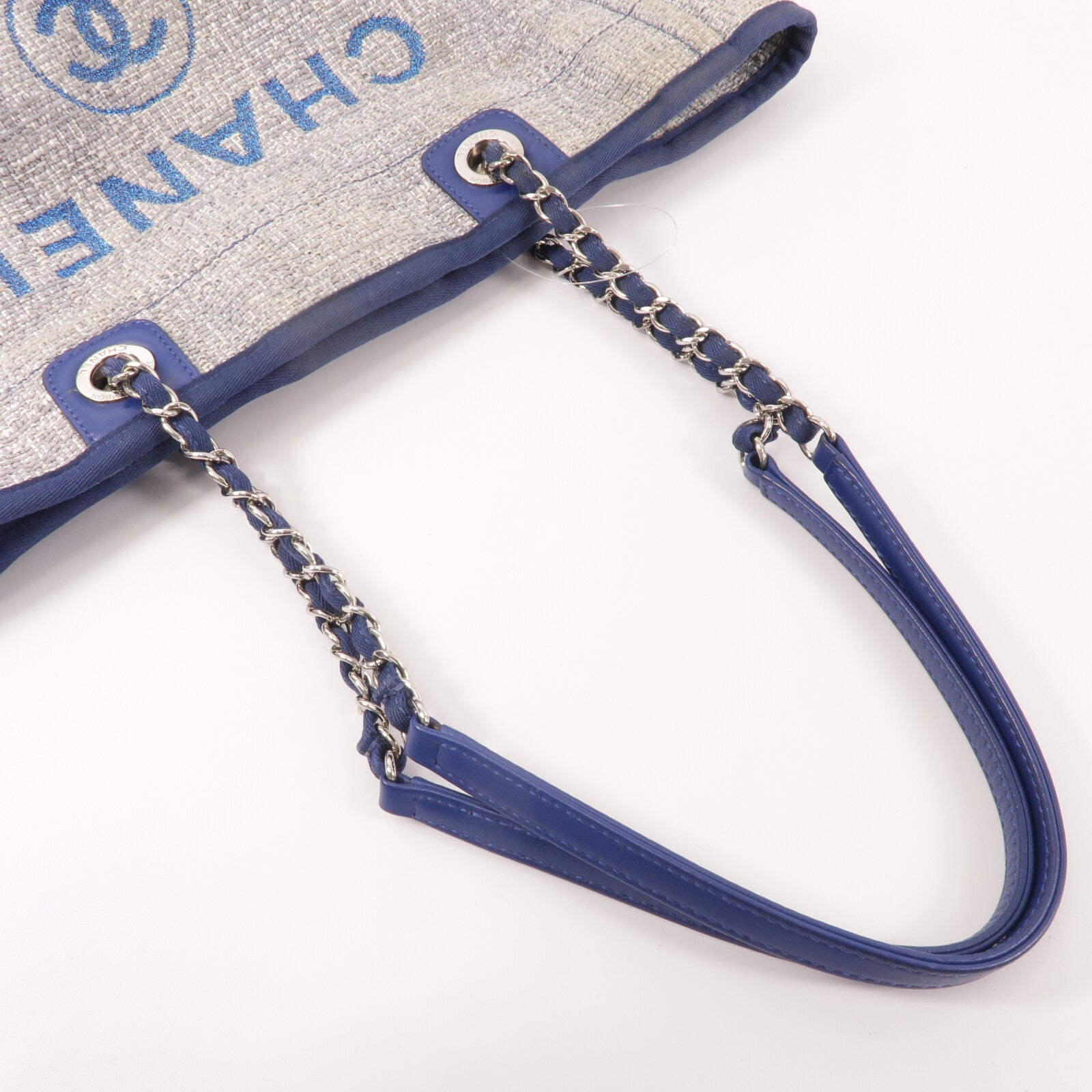 CHANEL 帆布Deauville Tote手挽袋