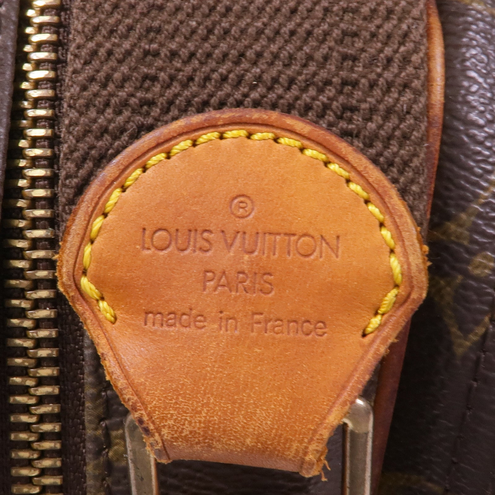 LOUIS VUITTON Monogram Reporter PM金扣肩背袋棕色