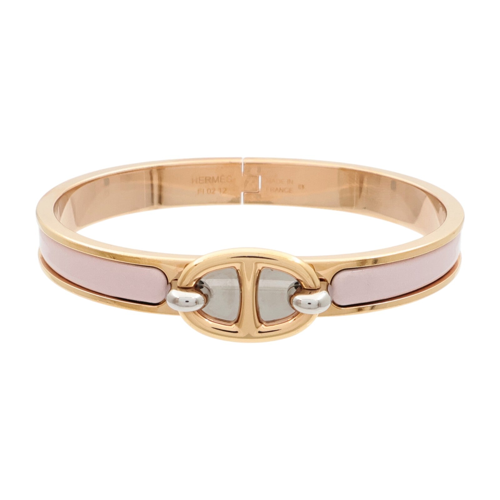 HERMES 金屬/琺瑯Mini Clic Chaine D'Ancre手鐲