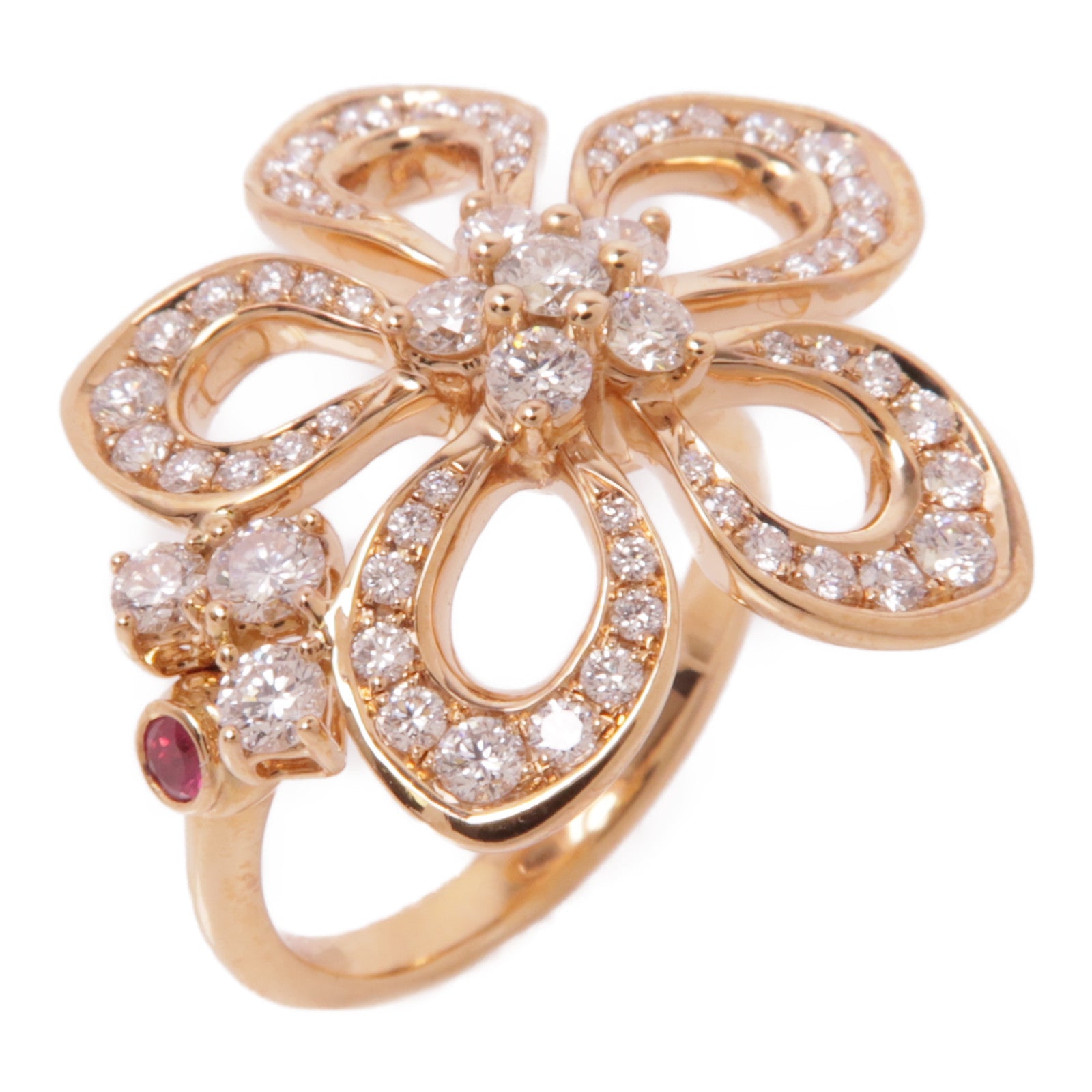 JEWELRY (PRICE DOWN) Diamond Ring US#8 Ring 18K Rose Gold