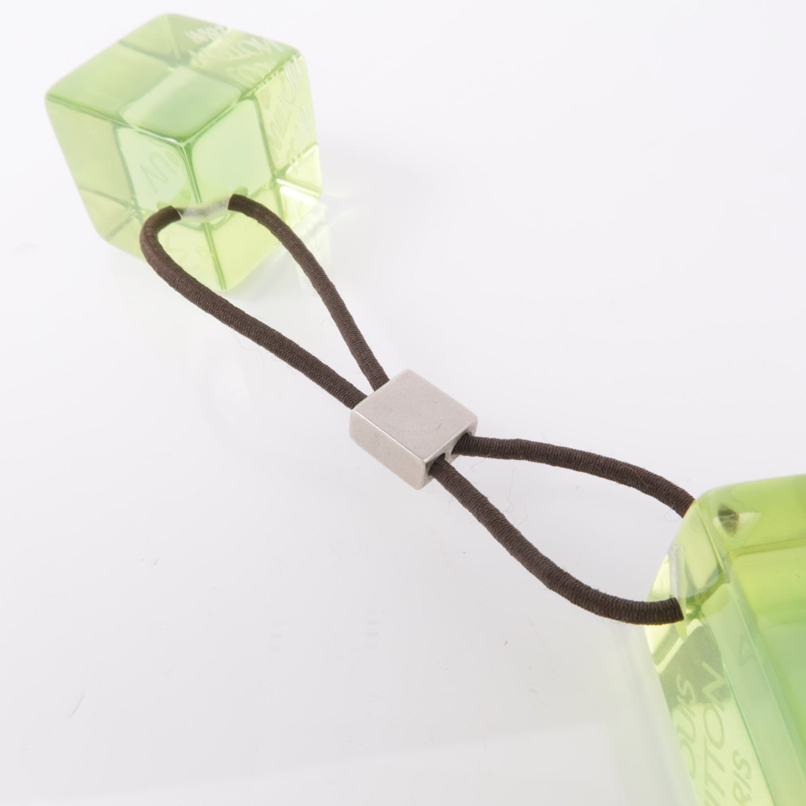 LOUIS VUITTON PVC Hair Cube銀扣髮圈