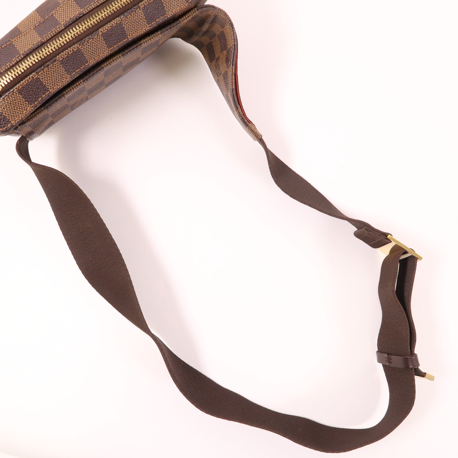 LOUIS VUITTON Damier Geronimos金扣腰包
